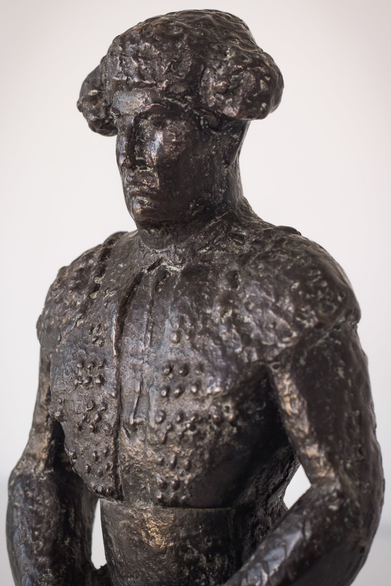 Artwork by Manolo Hugué, Bronze Bull Fighter, Made of Bronze 
