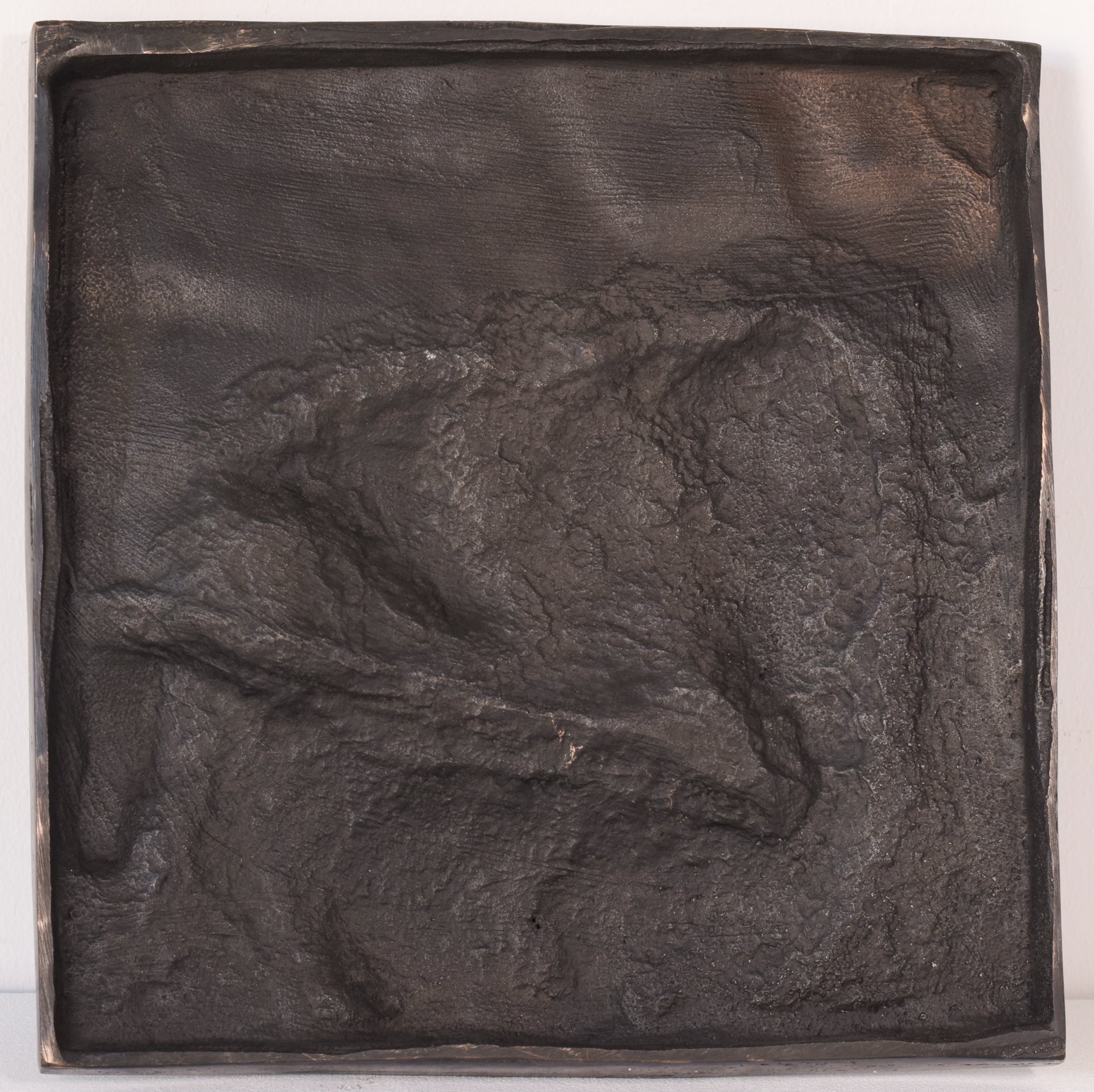 Artwork by Manolo Hugué, Large Bronze Plaque, Made of Bronze 