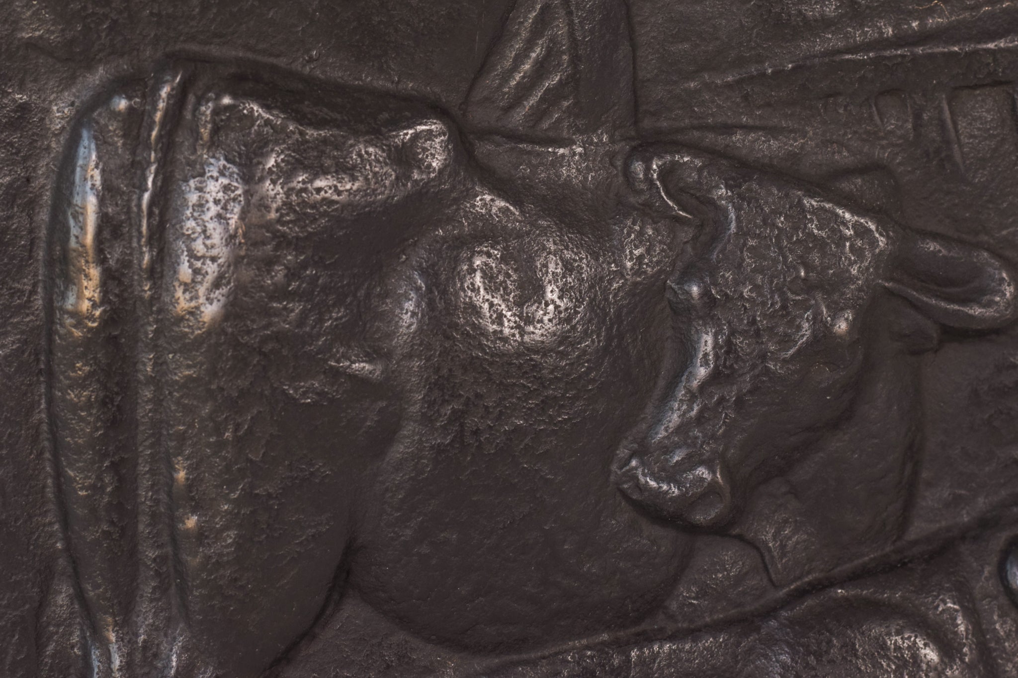 Artwork by Manolo Hugué, Large Bronze Plaque, Made of Bronze 