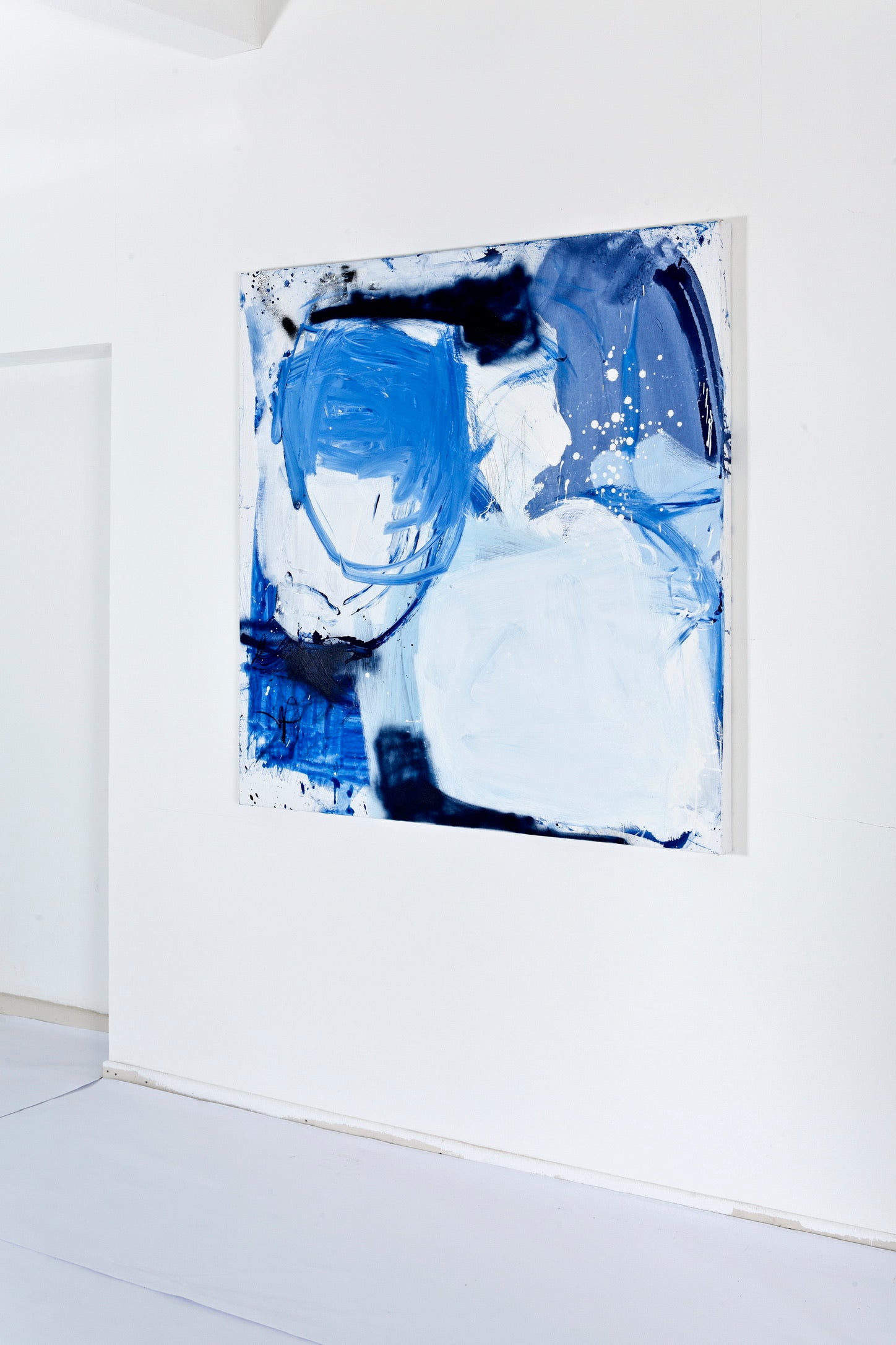 Artwork by Manuela Karin Knaut, Right from the source, Made of Acrylics, Ink, Spraypaint on Canvas 