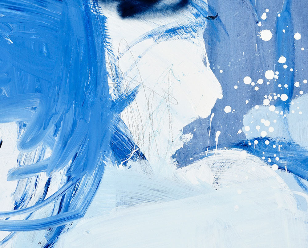 Artwork by Manuela Karin Knaut, Right from the source, Made of Acrylics, Ink, Spraypaint on Canvas 
