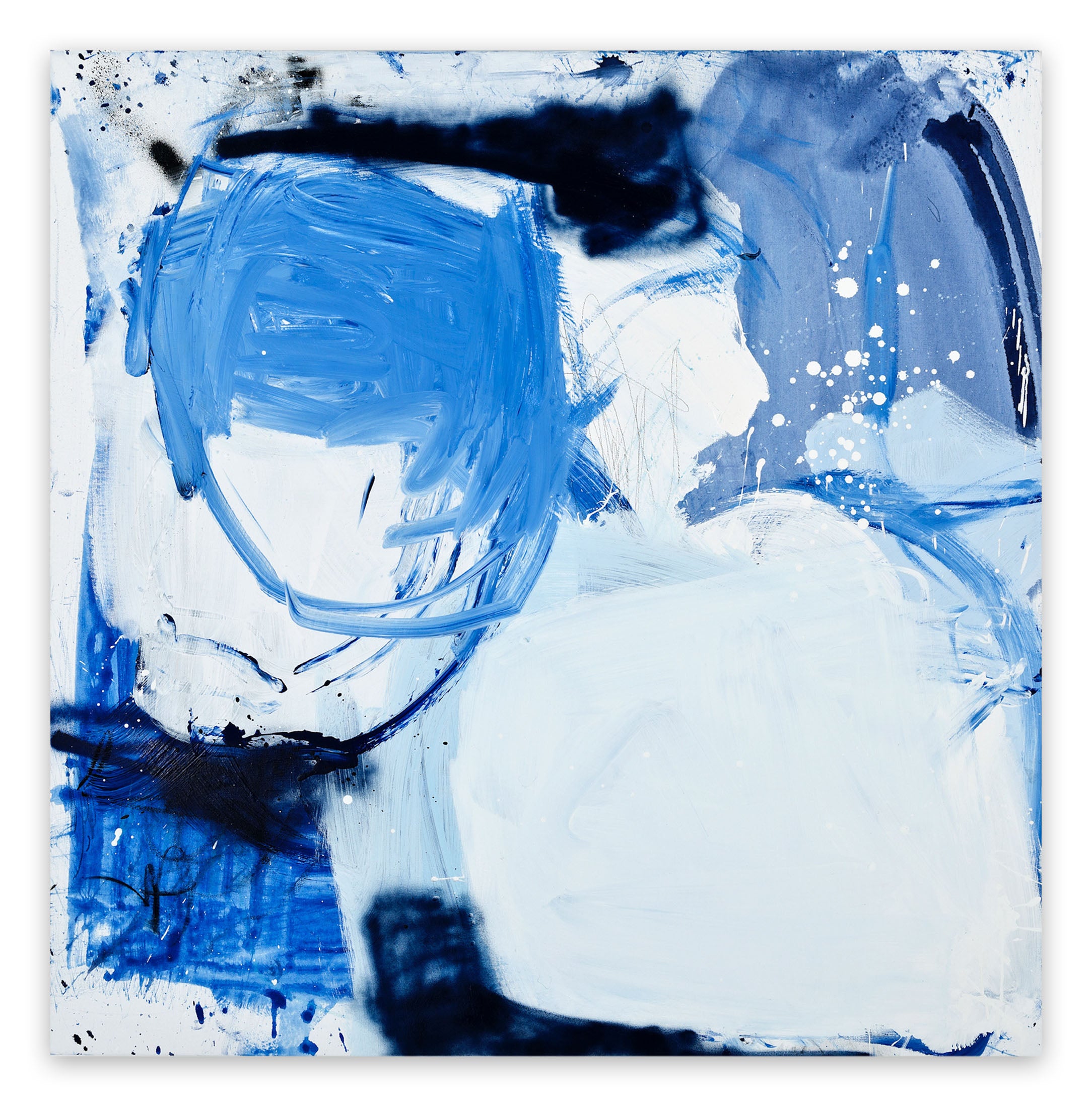 Artwork by Manuela Karin Knaut, Right from the source, Made of Acrylics, Ink, Spraypaint on Canvas 