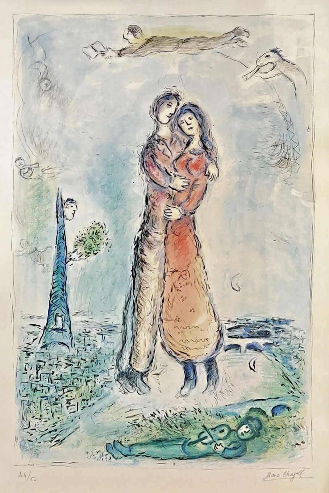 LA JOI by Marc Chagall, 1980