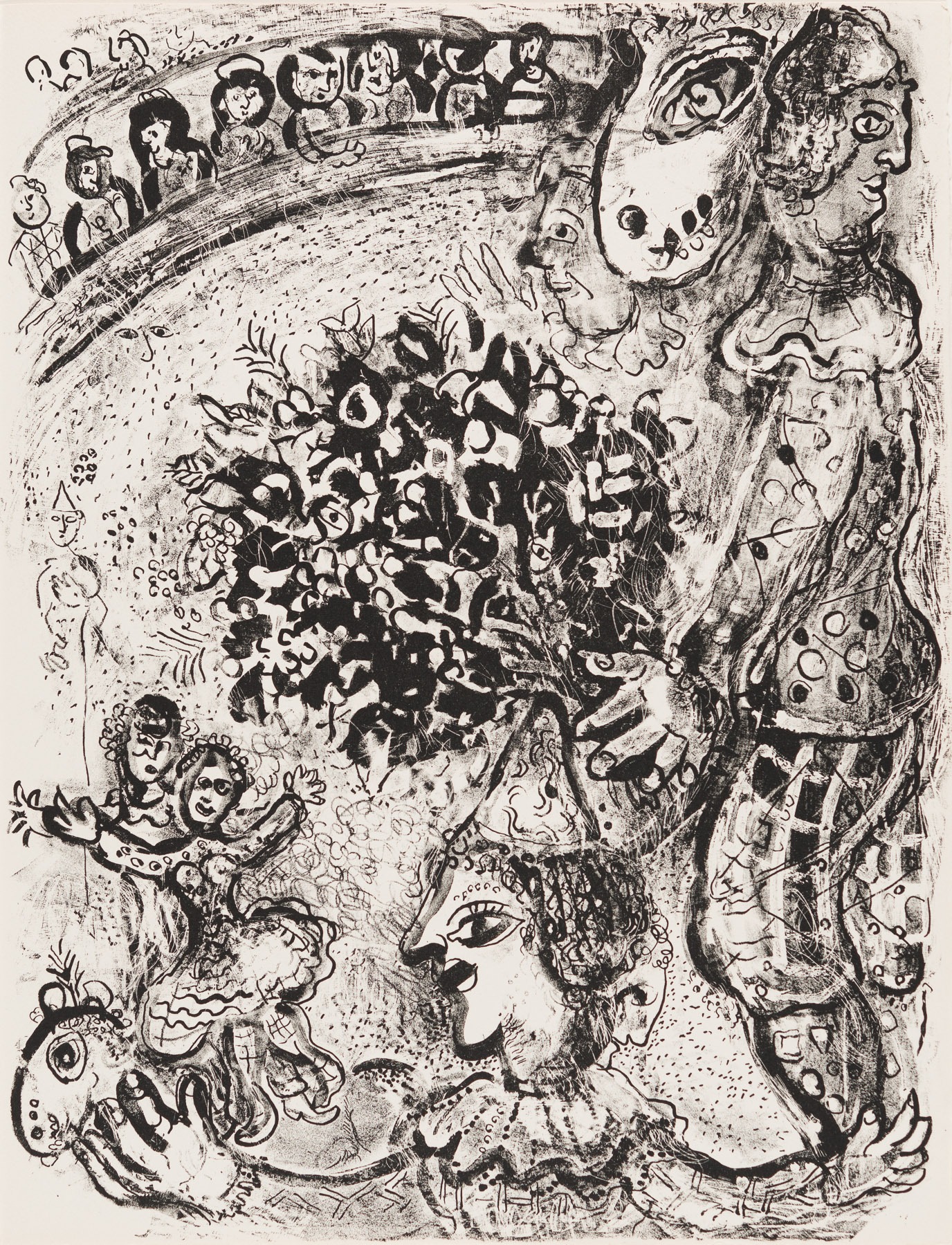 Artwork by Marc Chagall, Untitled From The Circus, Made of Lithograph 