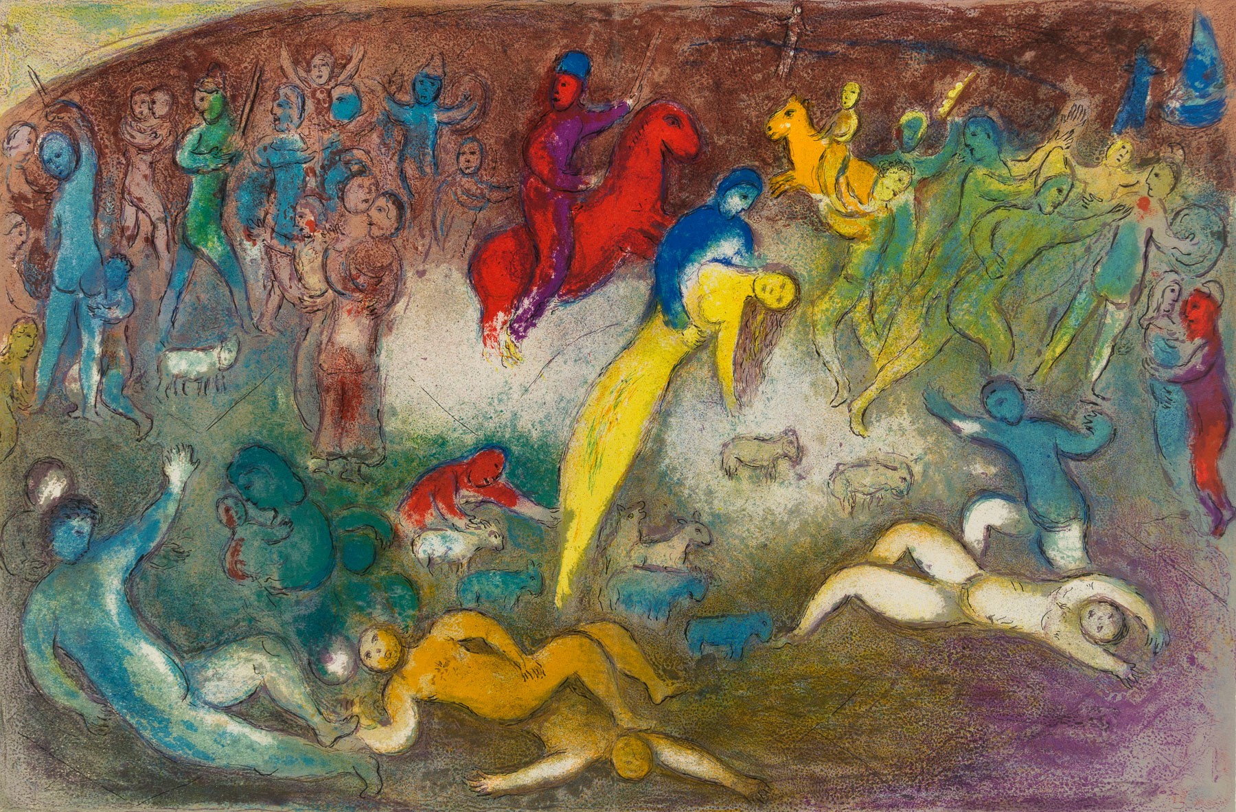 Enlèvement De Chloé by Marc Chagall, 1962