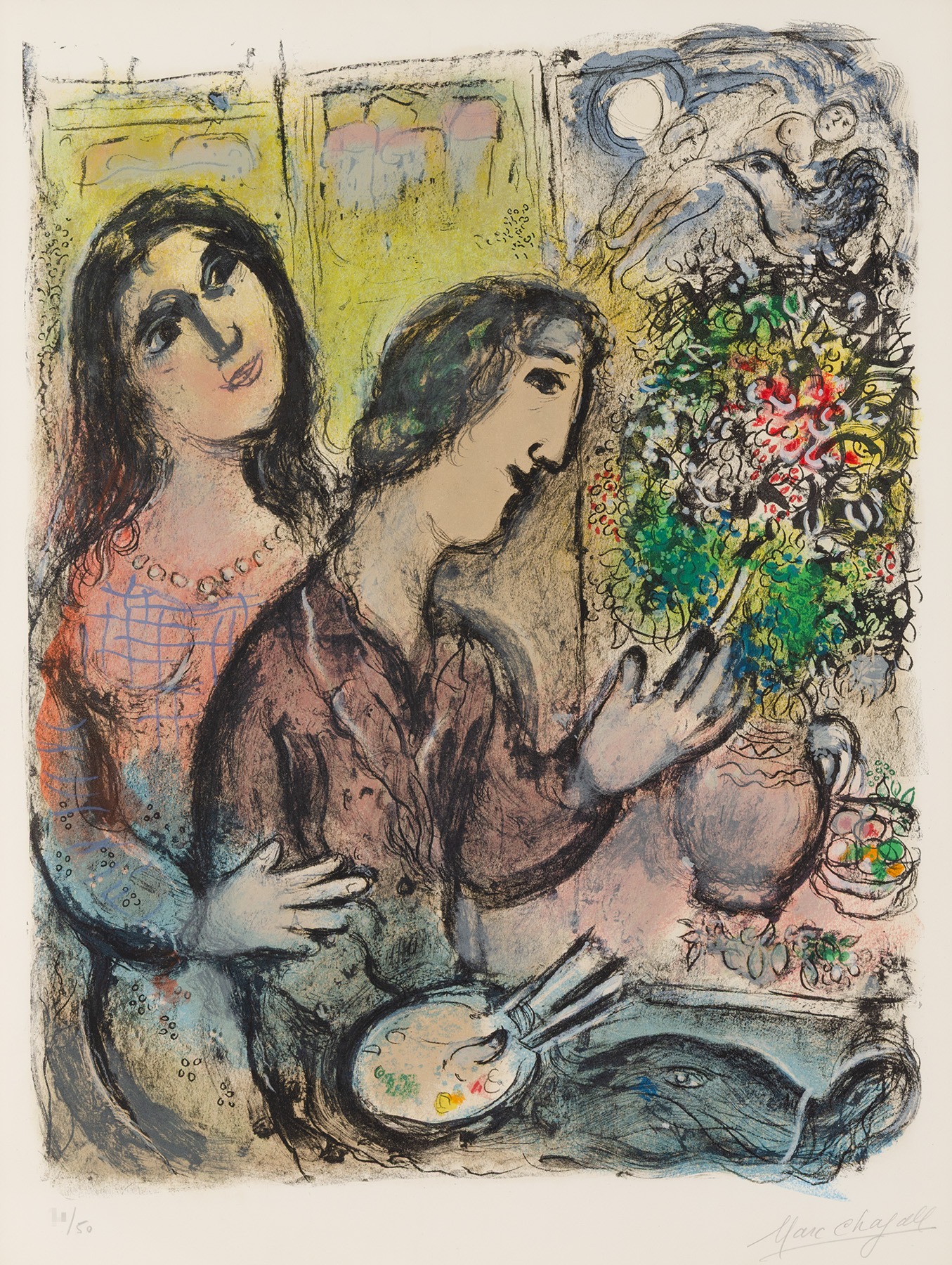 La femme du peintre by Marc Chagall, 1971