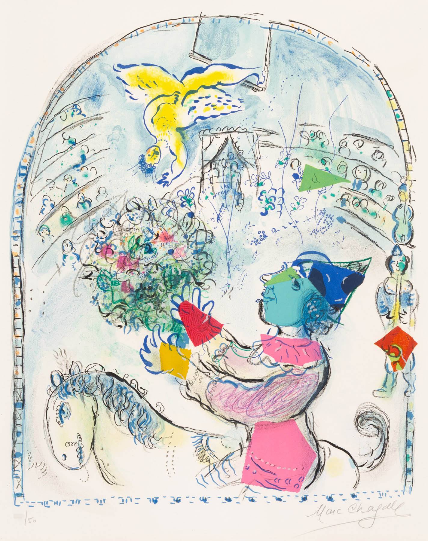 Le cirque à l’ange by Marc Chagall, 1968