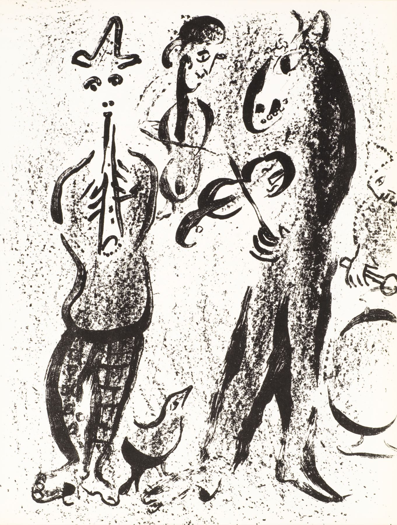 Artwork by Marc Chagall, Les Saltimbanques, Made of Lithograph 