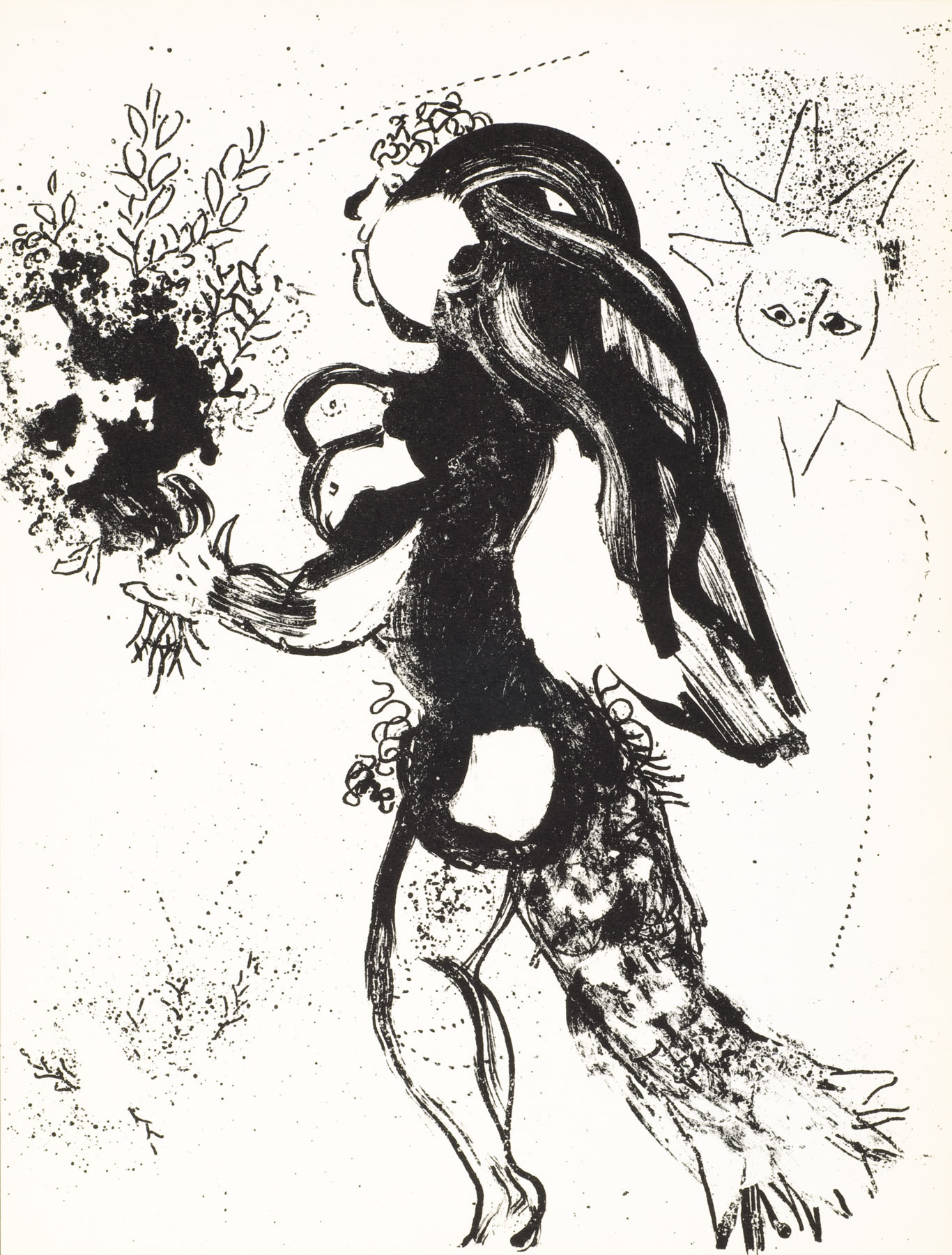 Artwork by Marc Chagall, L’offrande, Made of Lithograph 