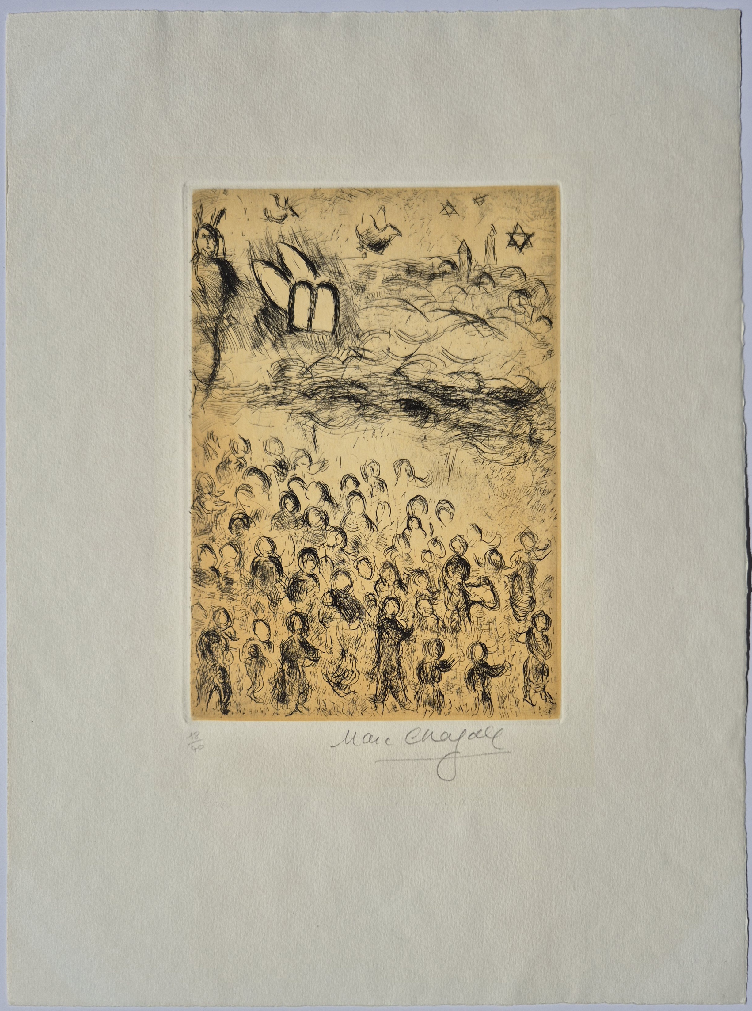 Plate 26, from Psalms of David by Marc Chagall, 1980