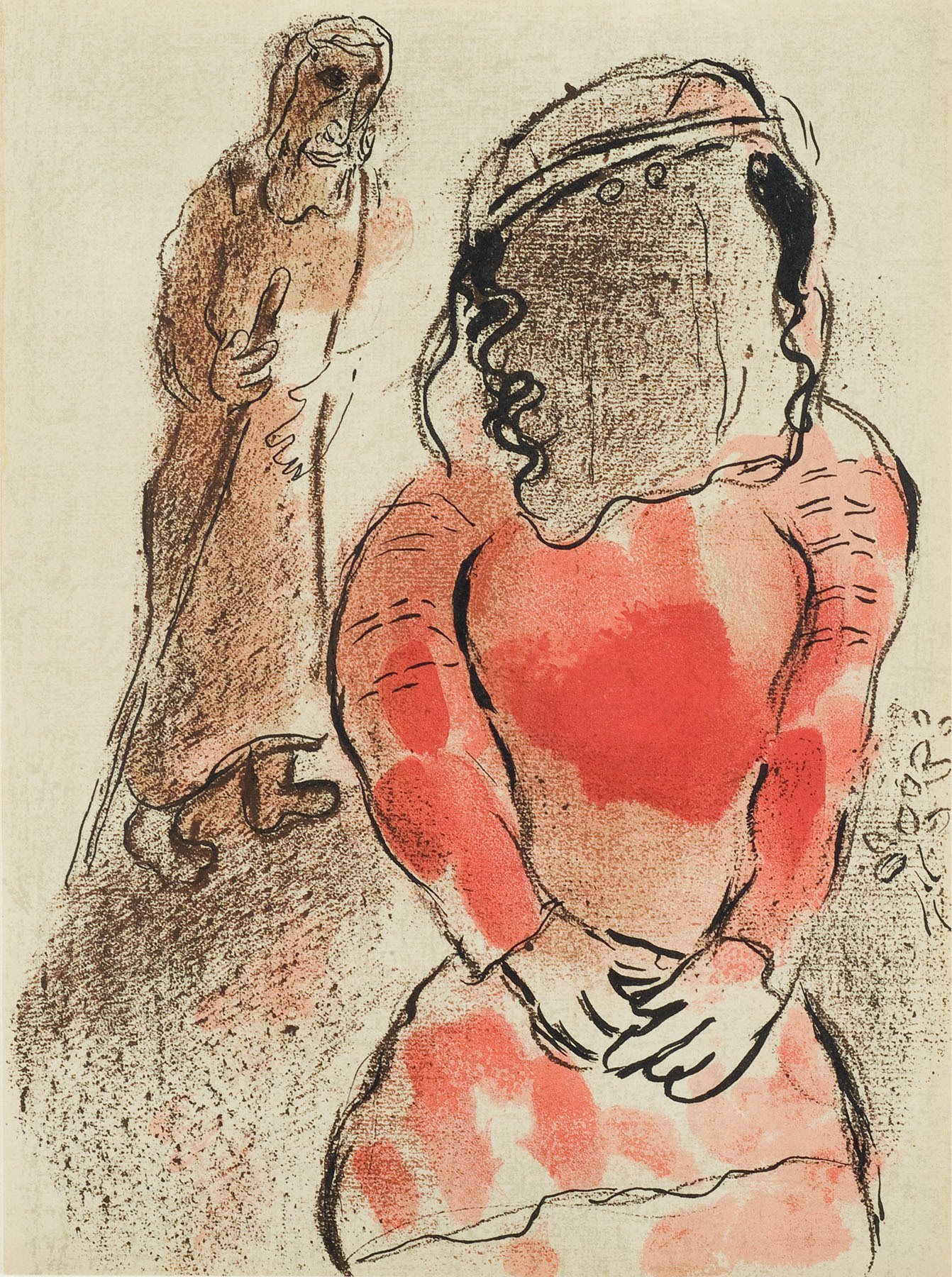 Artwork by Marc Chagall, Tamer Daughter In-law Of Judah, Made of Lithograph 