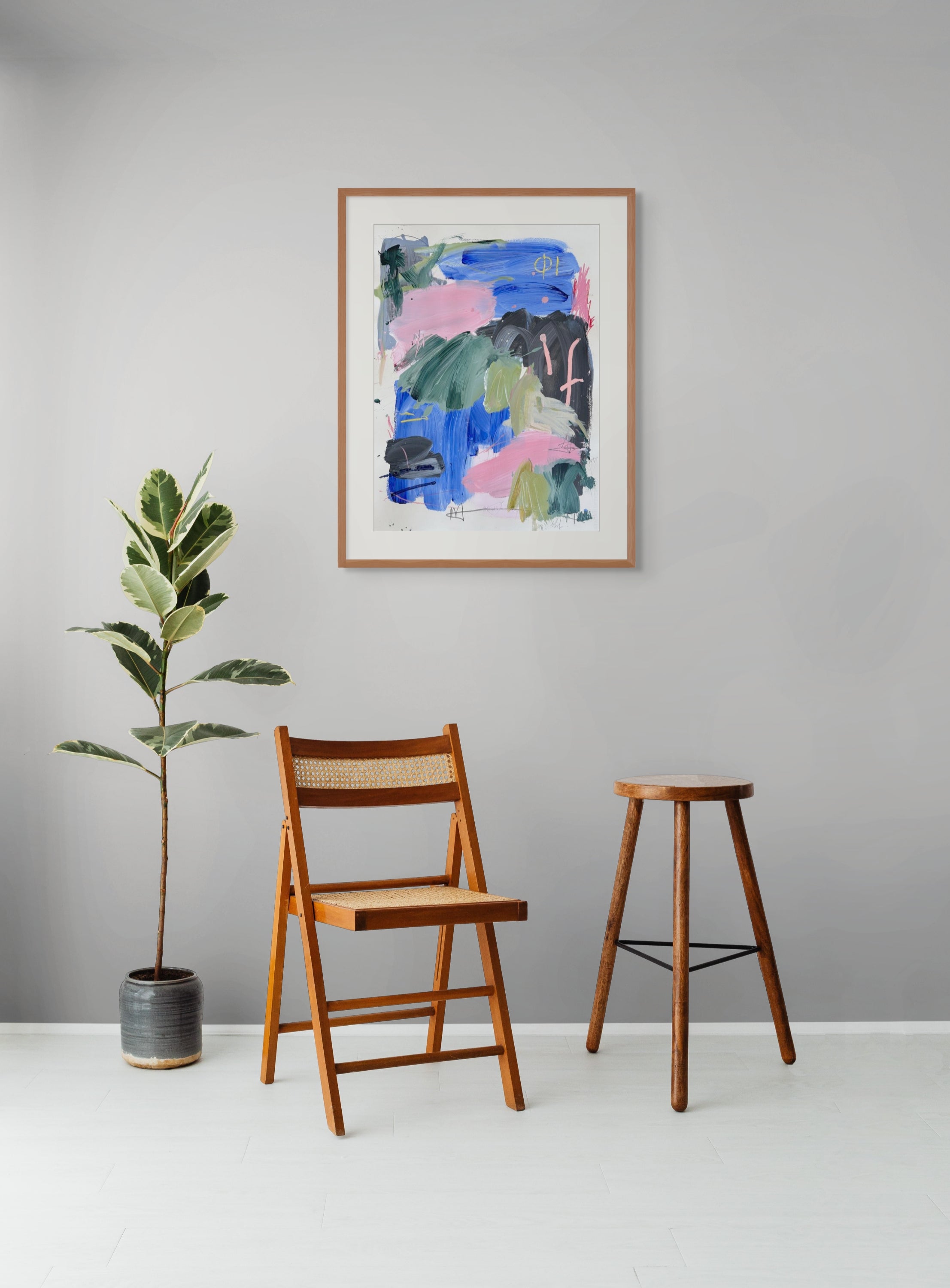 Artwork by Marcus Aitken, Alter02, Made of Acrylic and pencil on paper 