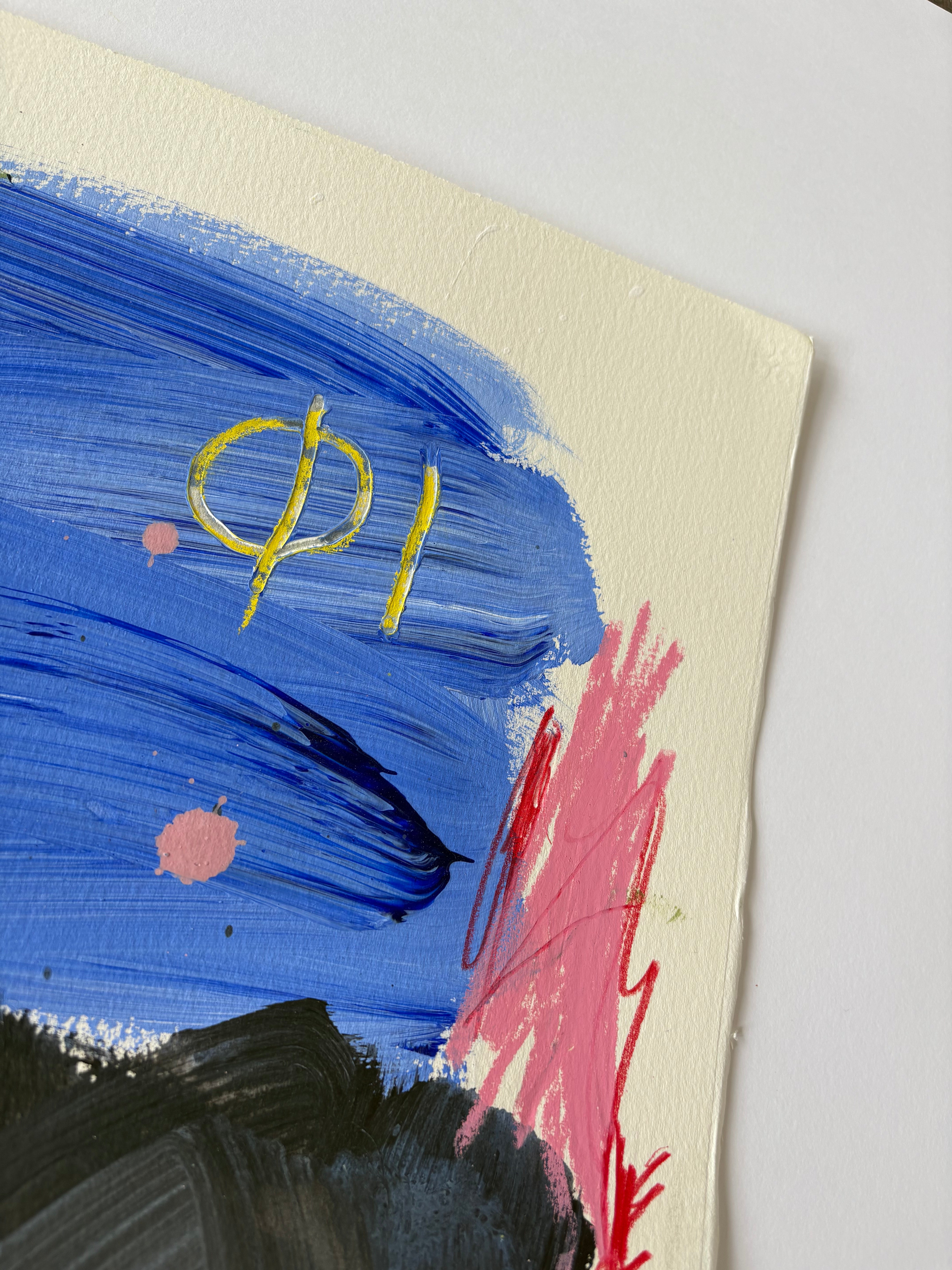 Artwork by Marcus Aitken, Alter02, Made of Acrylic and pencil on paper 