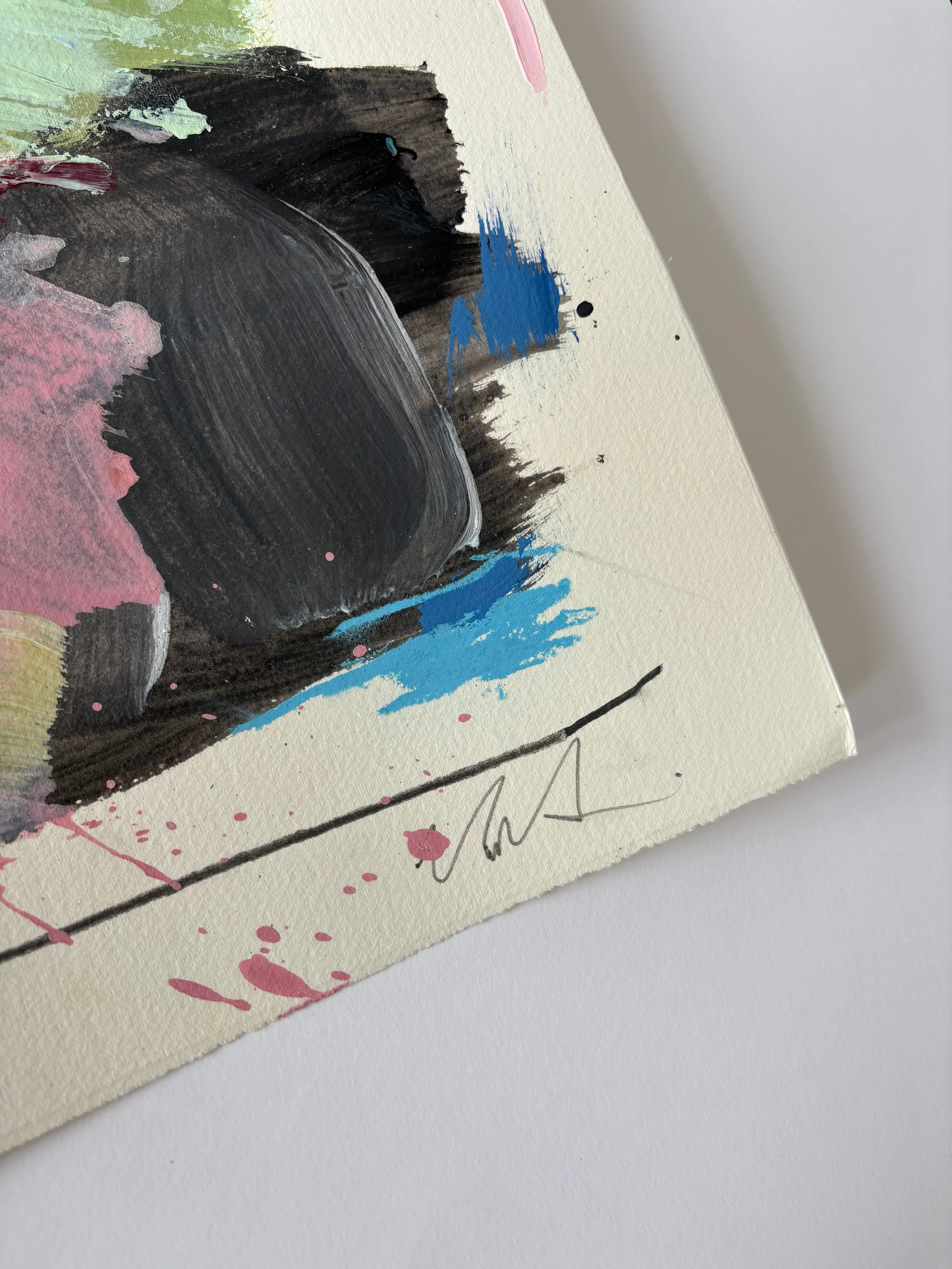 Artwork by Marcus Aitken, Alter03, Made of Acrylic and pencil on paper 