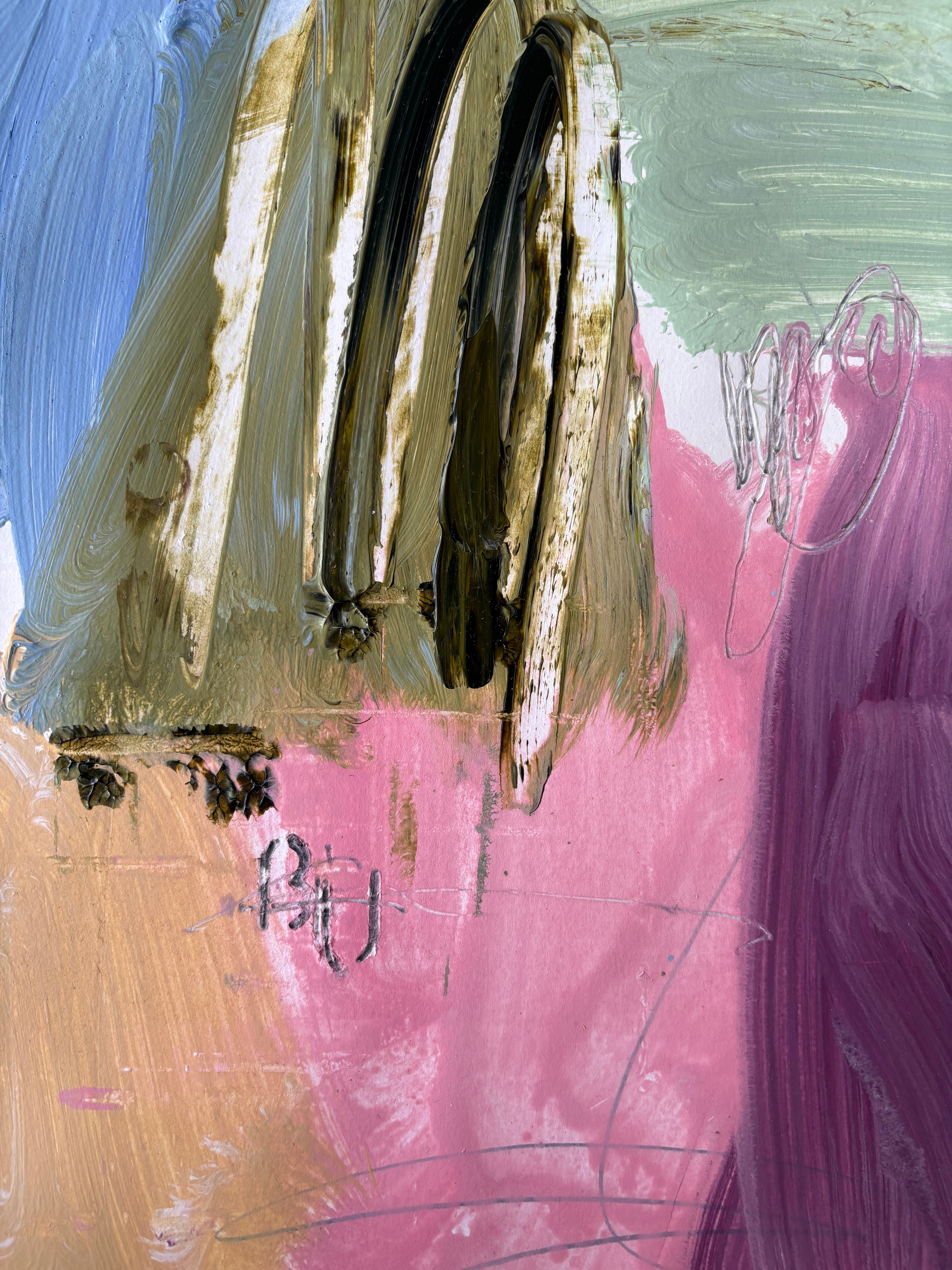 Artwork by Marcus Aitken, Alter06, Made of Acrylic and pencil on paper 