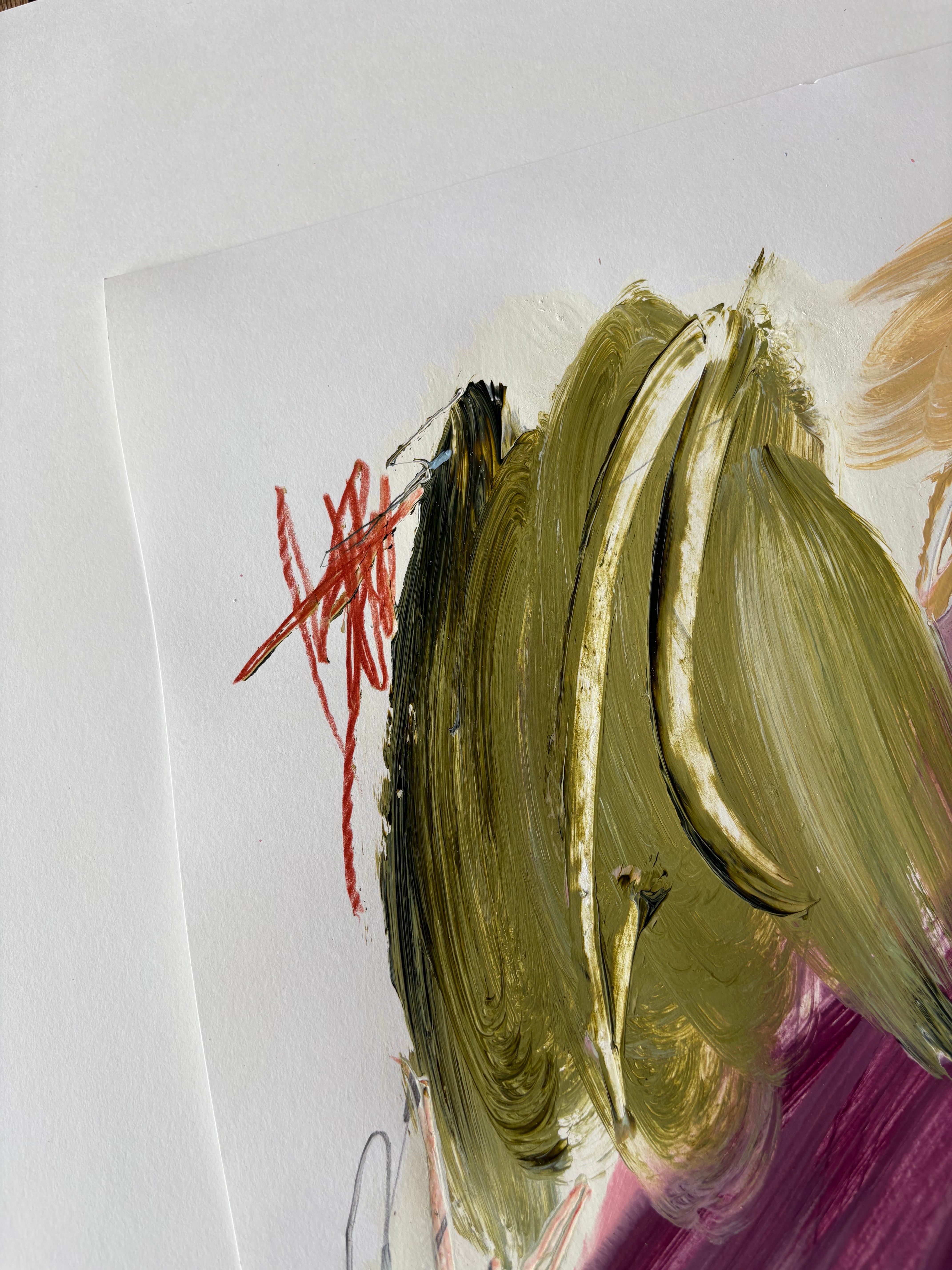 Artwork by Marcus Aitken, Alter06, Made of Acrylic and pencil on paper 