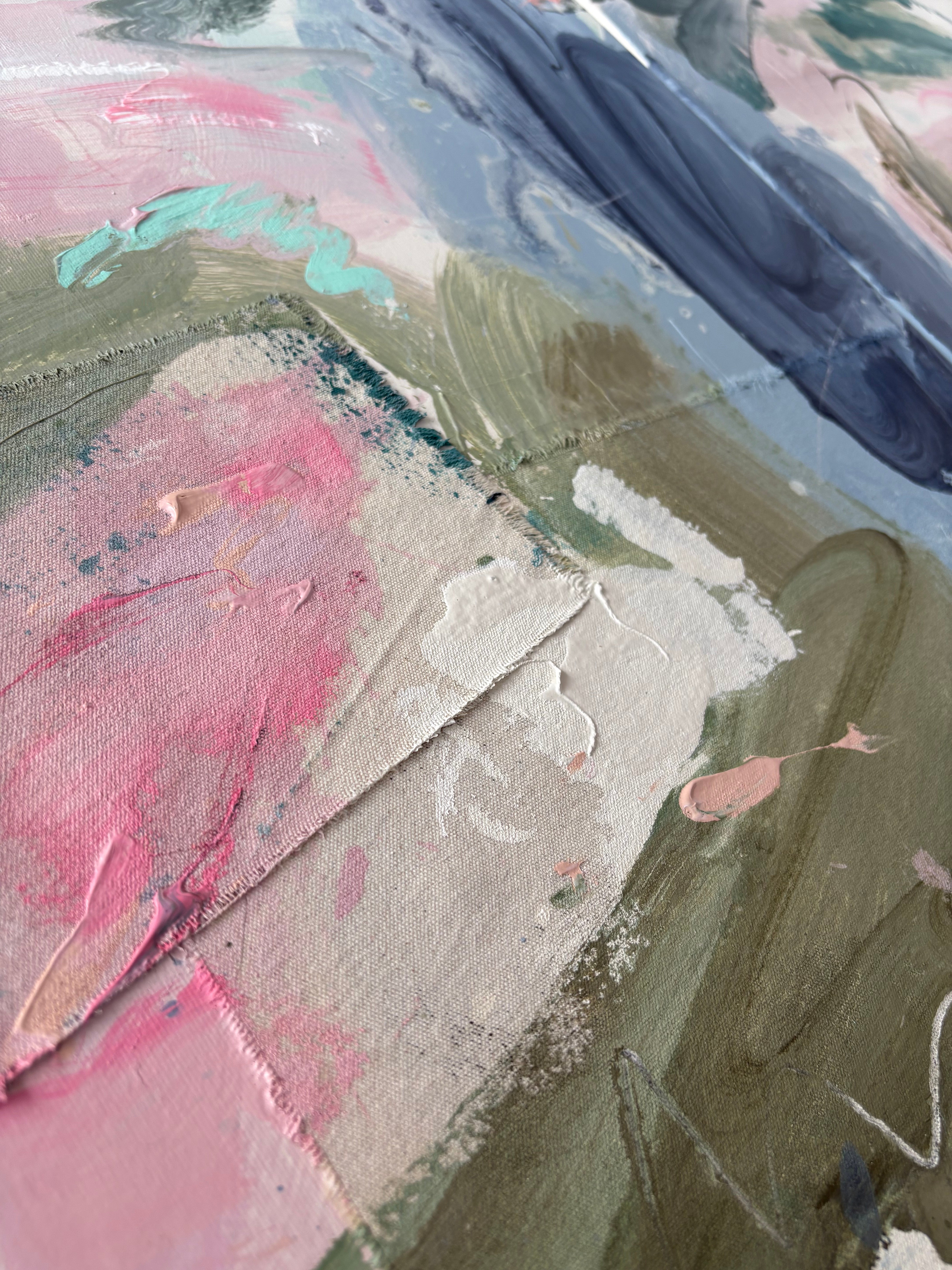 Artwork by Marcus Aitken, Boogum Oogum, Made of Acrylic and textiles on canvas 