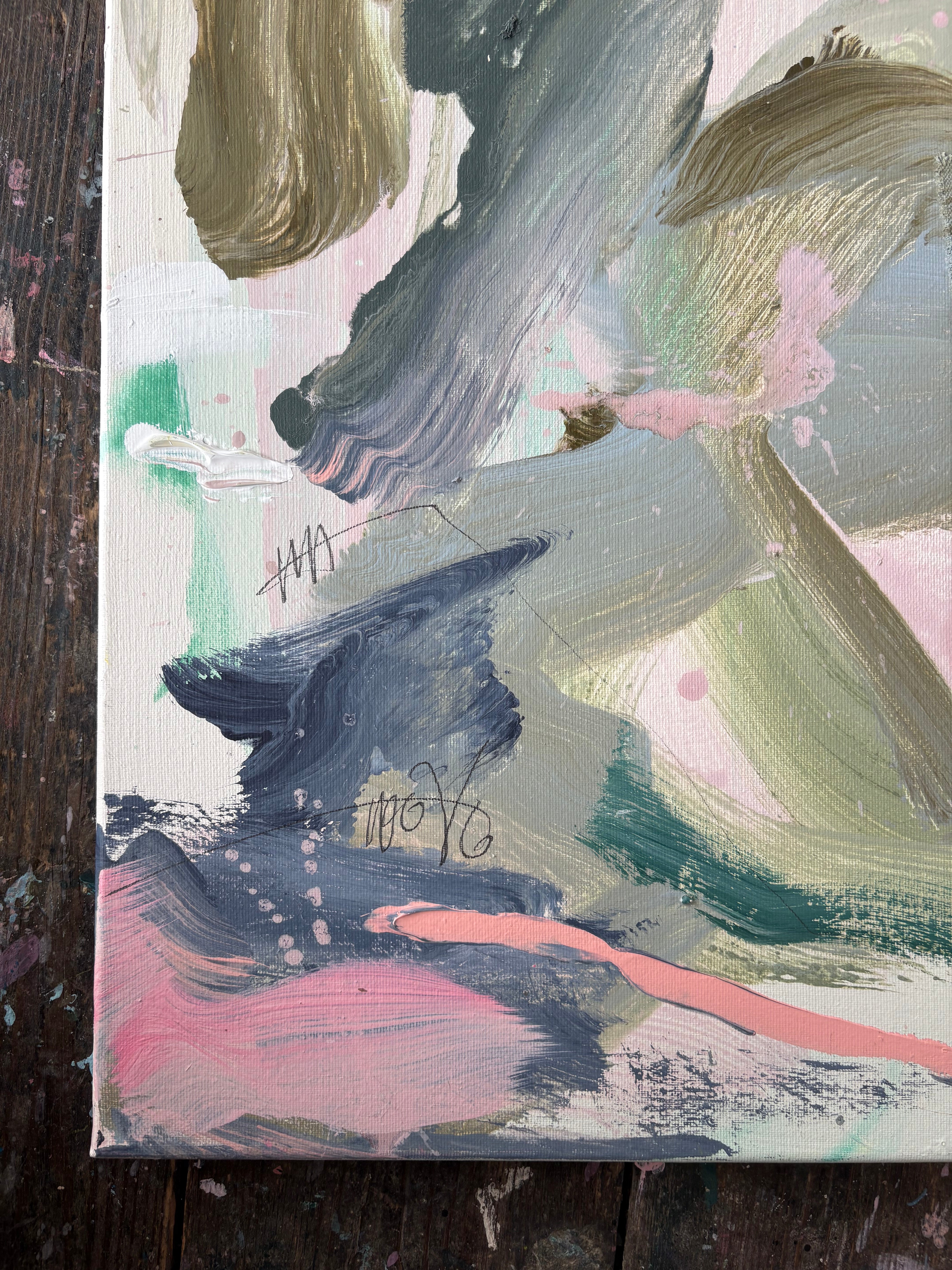 Artwork by Marcus Aitken, Boogum Oogum, Made of Acrylic and textiles on canvas 