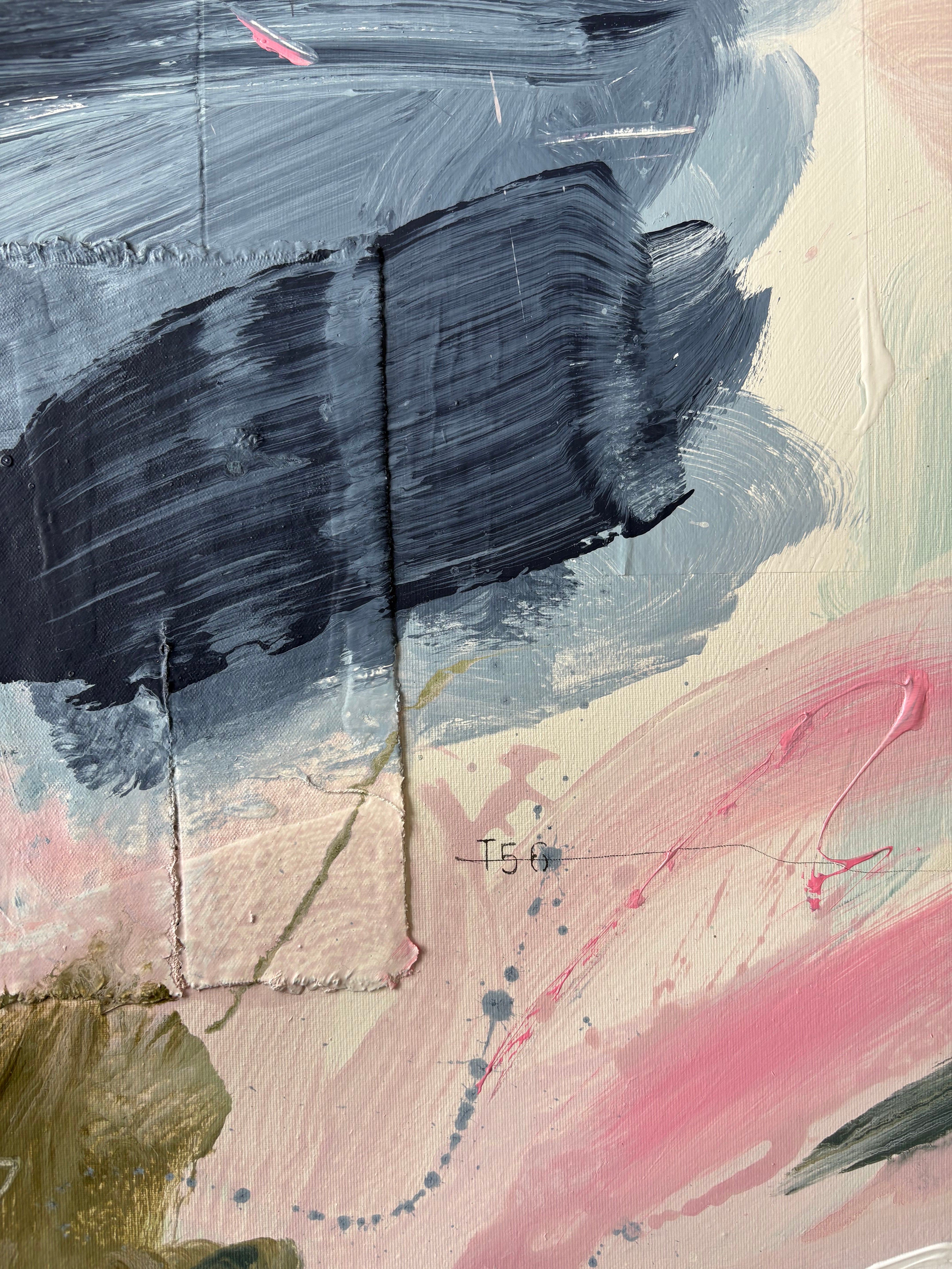 Artwork by Marcus Aitken, Boogum Oogum, Made of Acrylic and textiles on canvas 