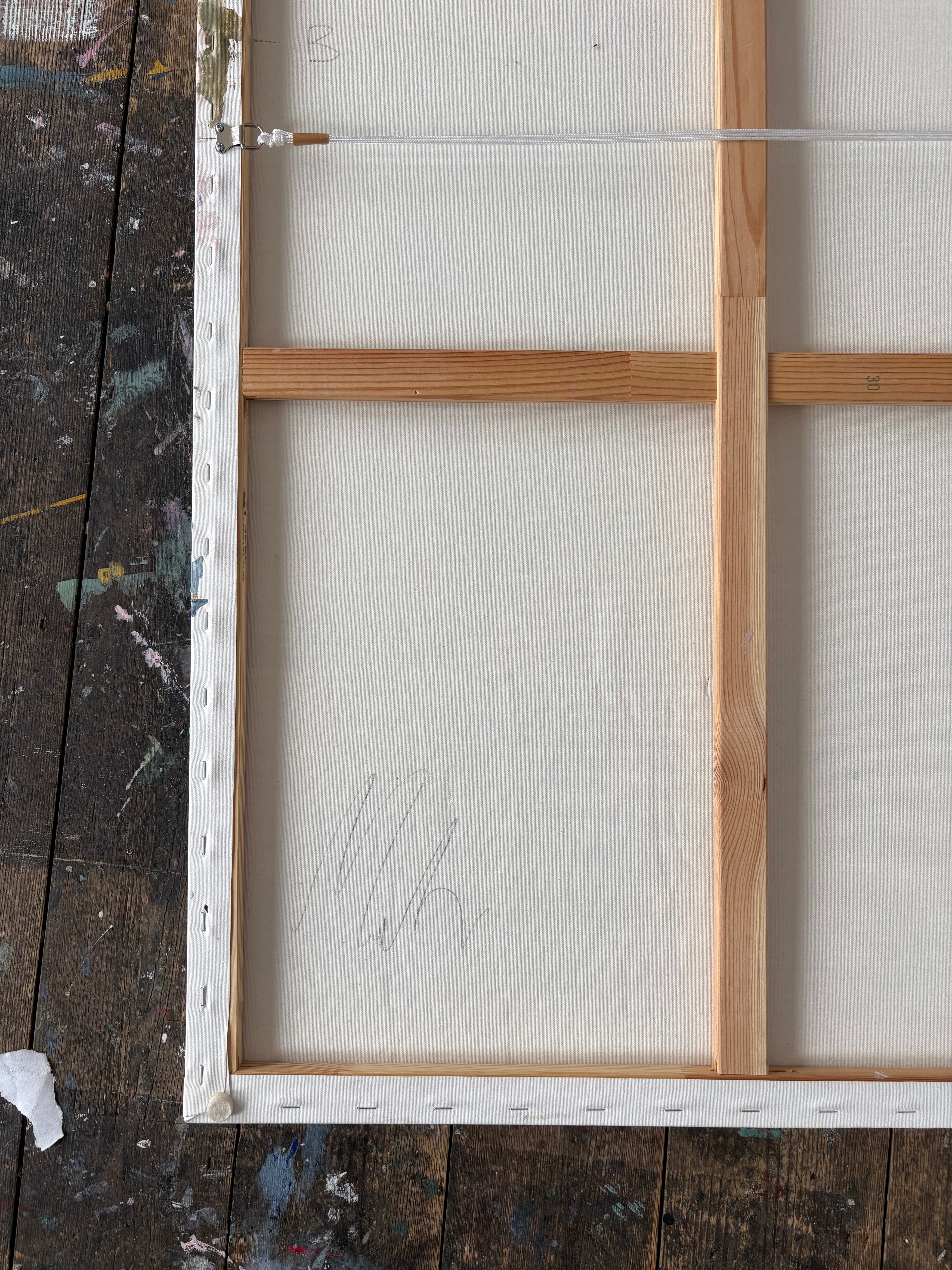 Artwork by Marcus Aitken, Boogum Oogum, Made of Acrylic and textiles on canvas 