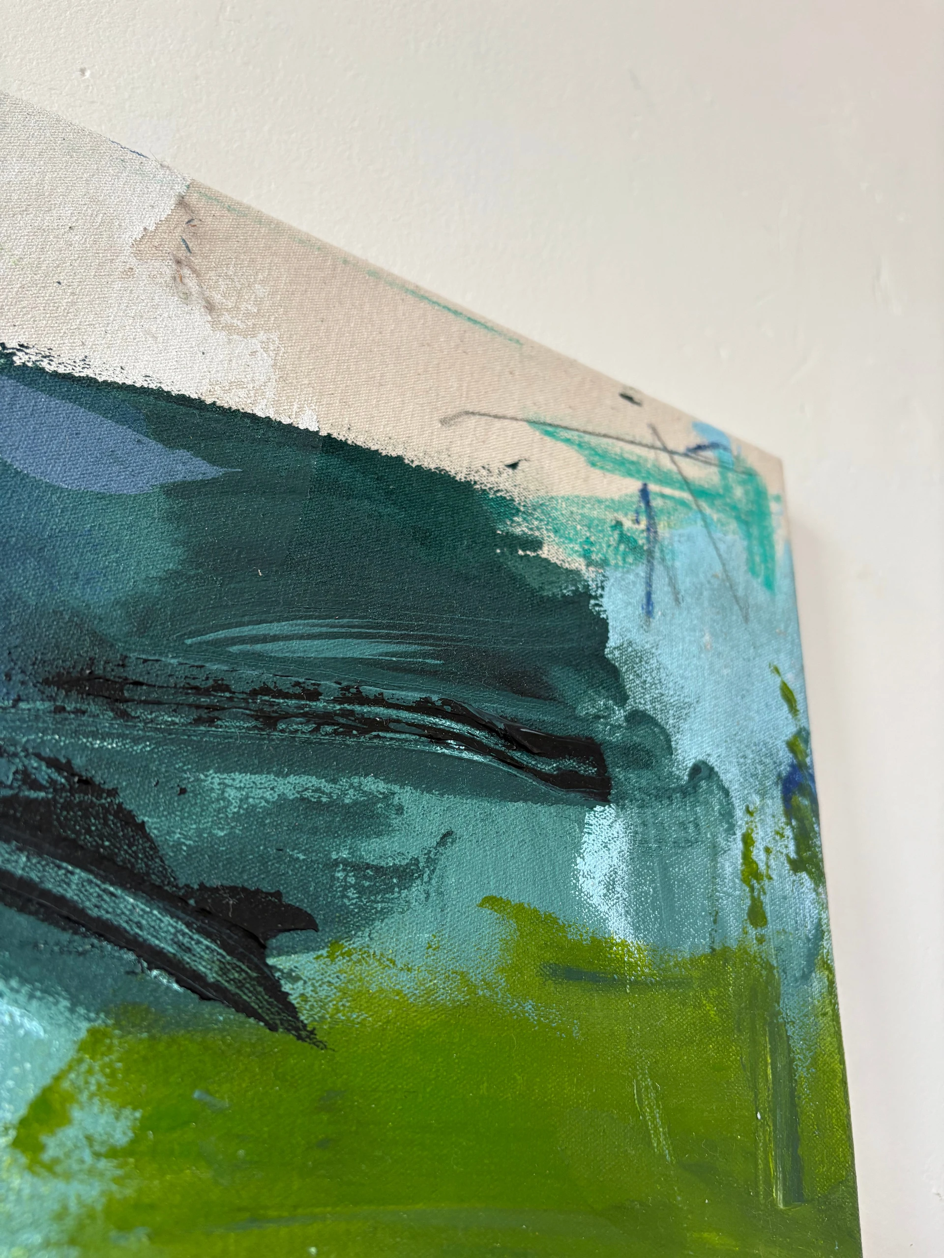 Artwork by Marcus Aitken, Feather duster, Made of Acrylic & oil on canvas 