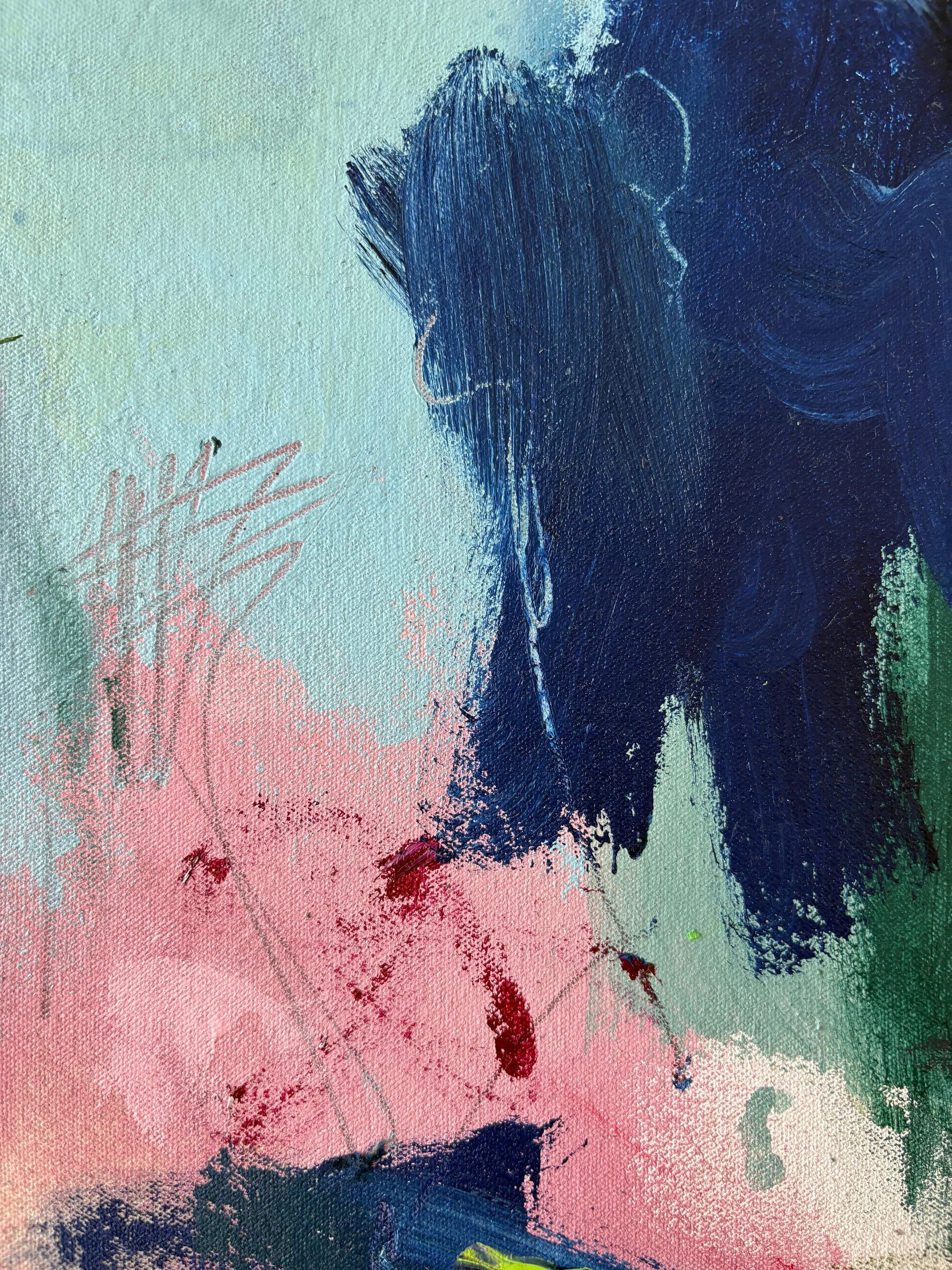 Artwork by Marcus Aitken, Feather duster, Made of Acrylic & oil on canvas 