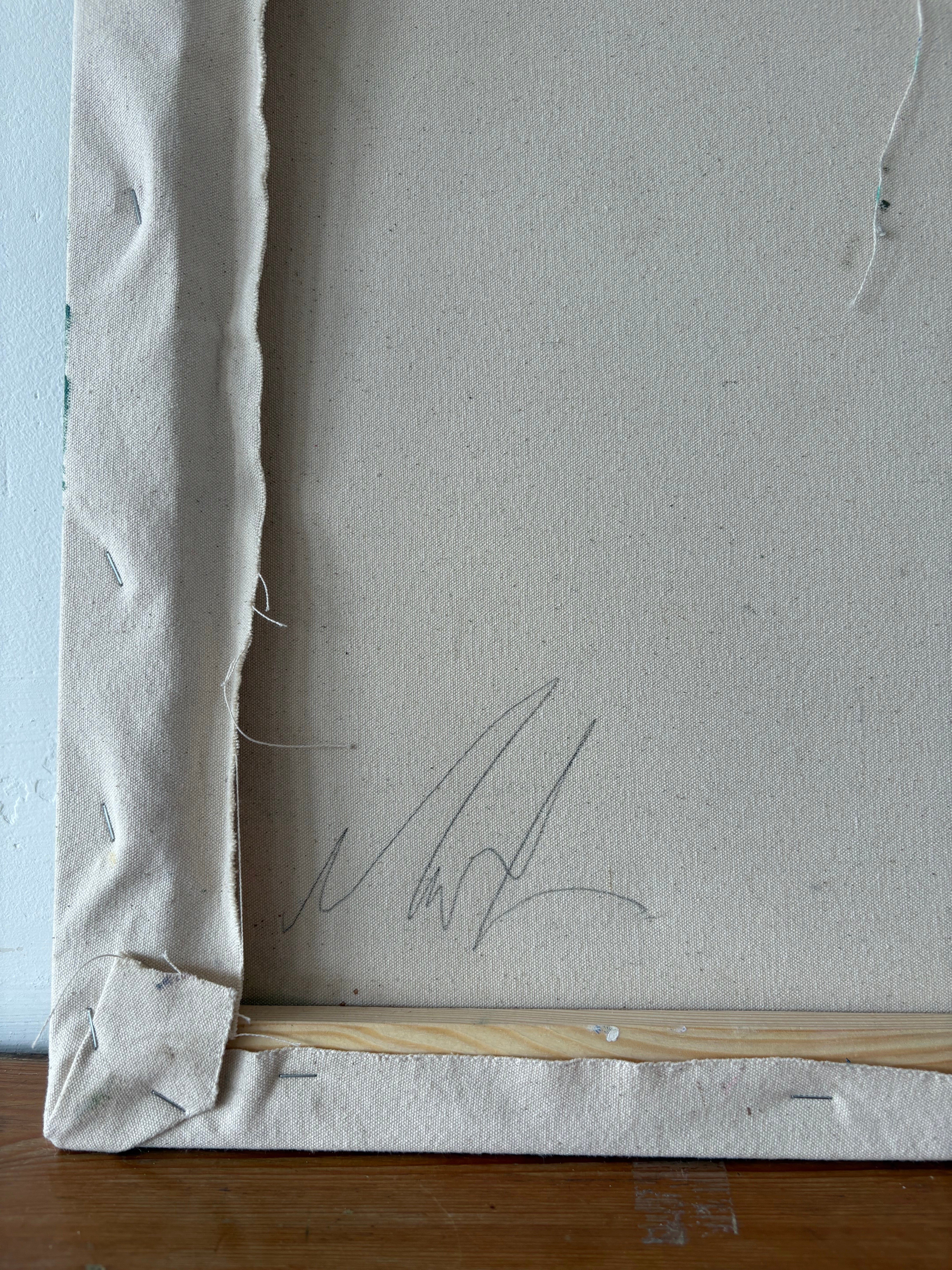 Artwork by Marcus Aitken, Feather duster, Made of Acrylic & oil on canvas 