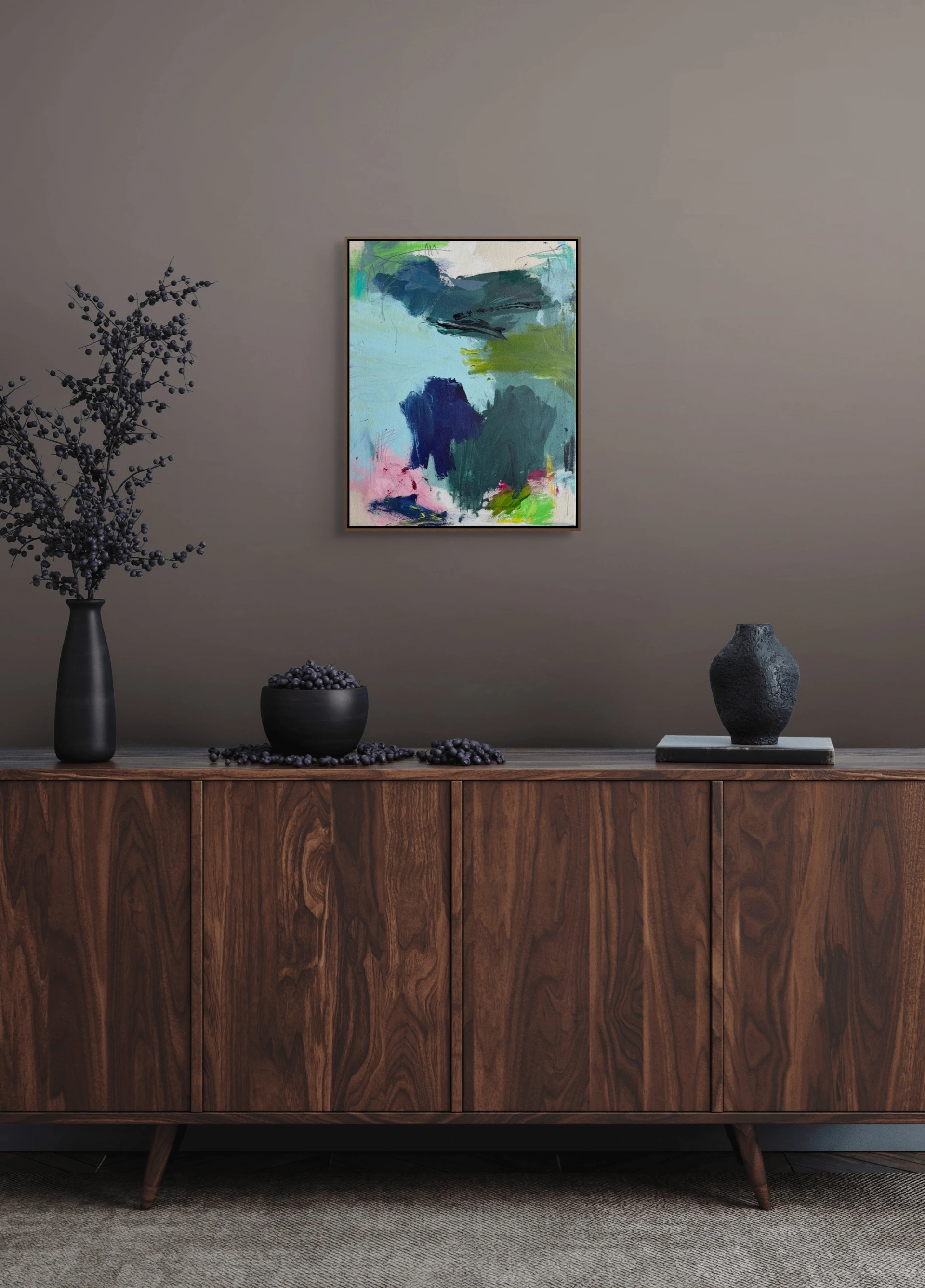 Artwork by Marcus Aitken, Feather duster, Made of Acrylic & oil on canvas 