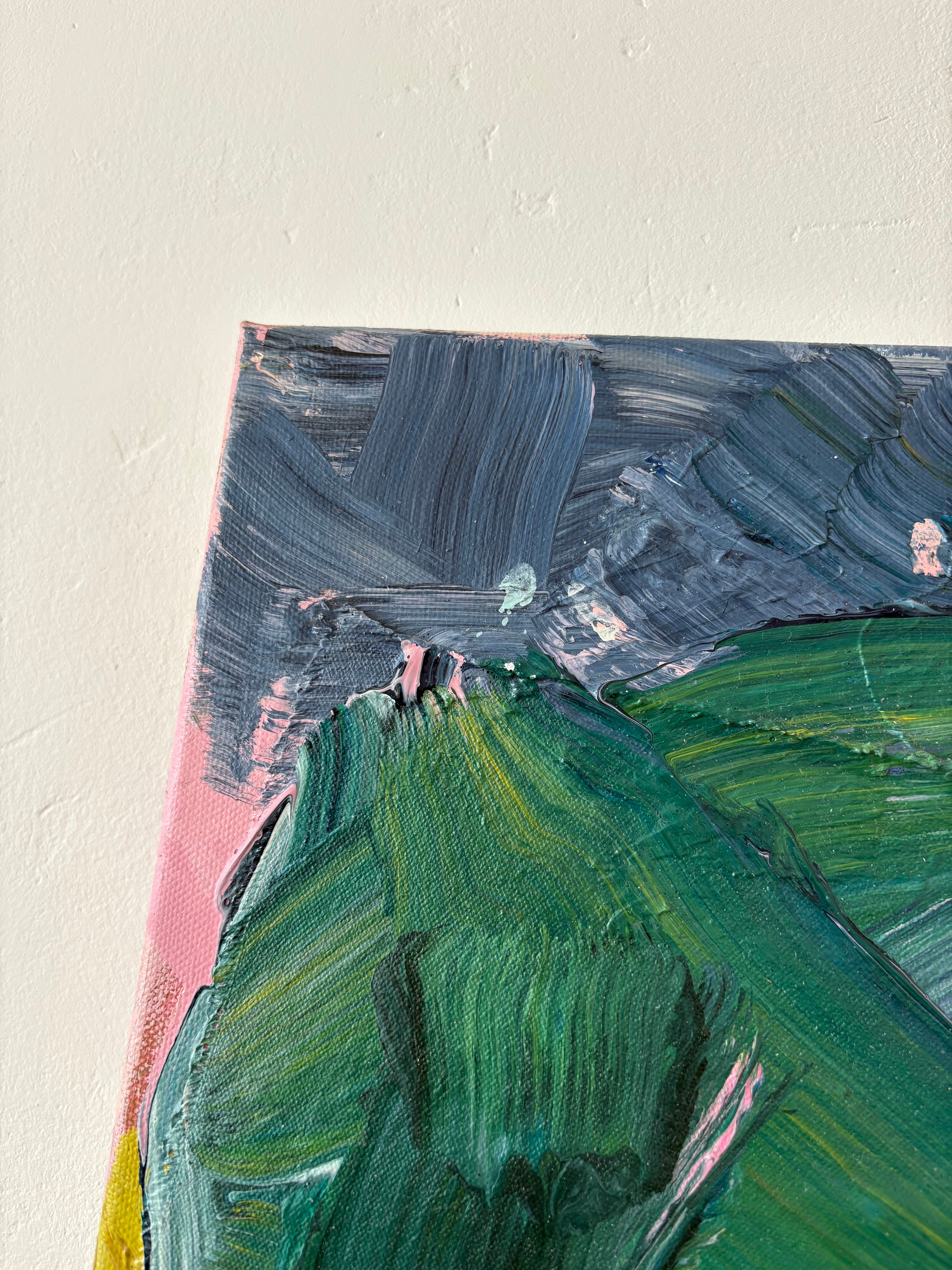 Artwork by Marcus Aitken, Flowers, Made of Acrylic and textiles on canvas 