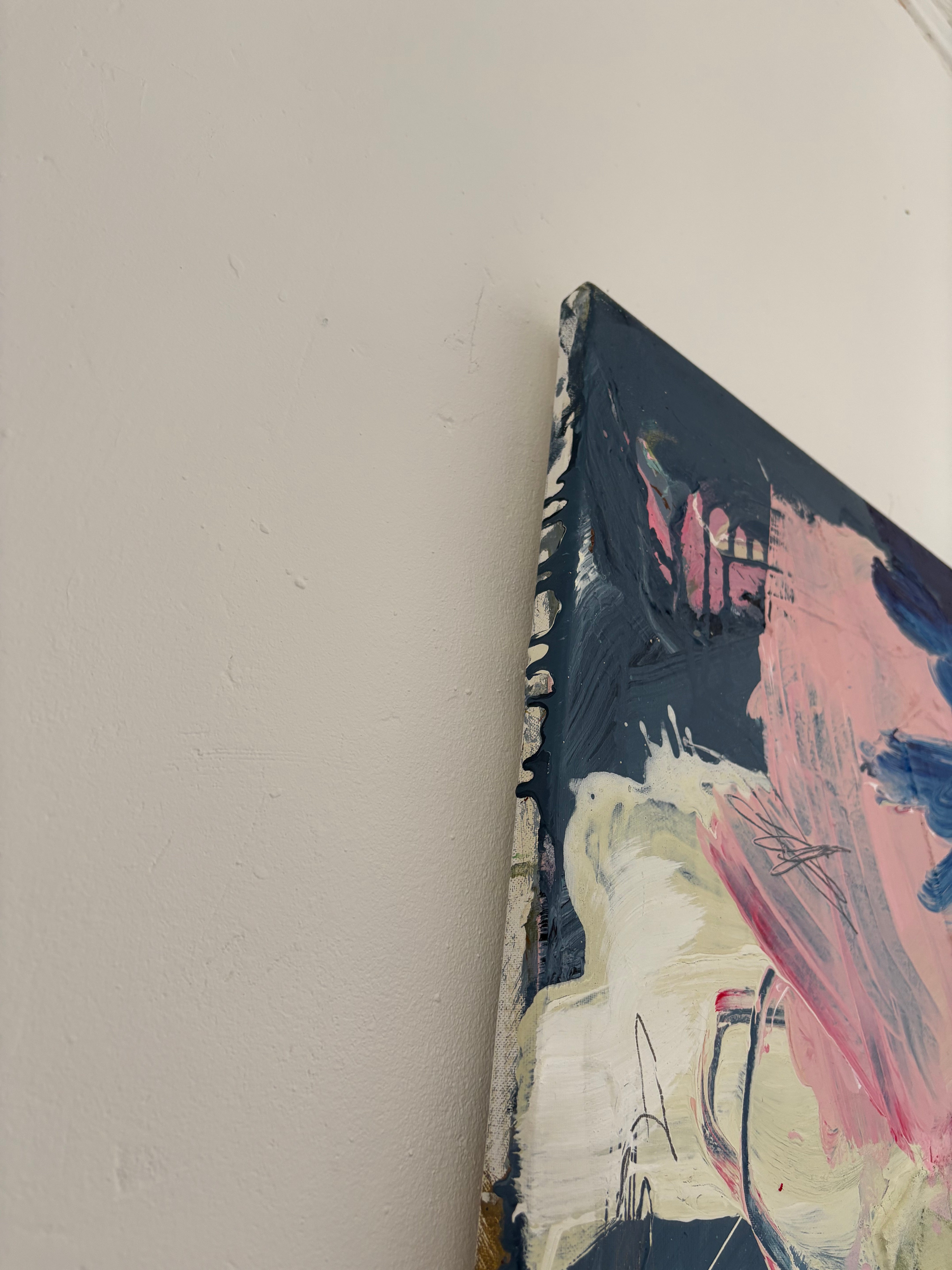 Artwork by Marcus Aitken, Soda, Made of Acrylic, ink and textiles on canvas 