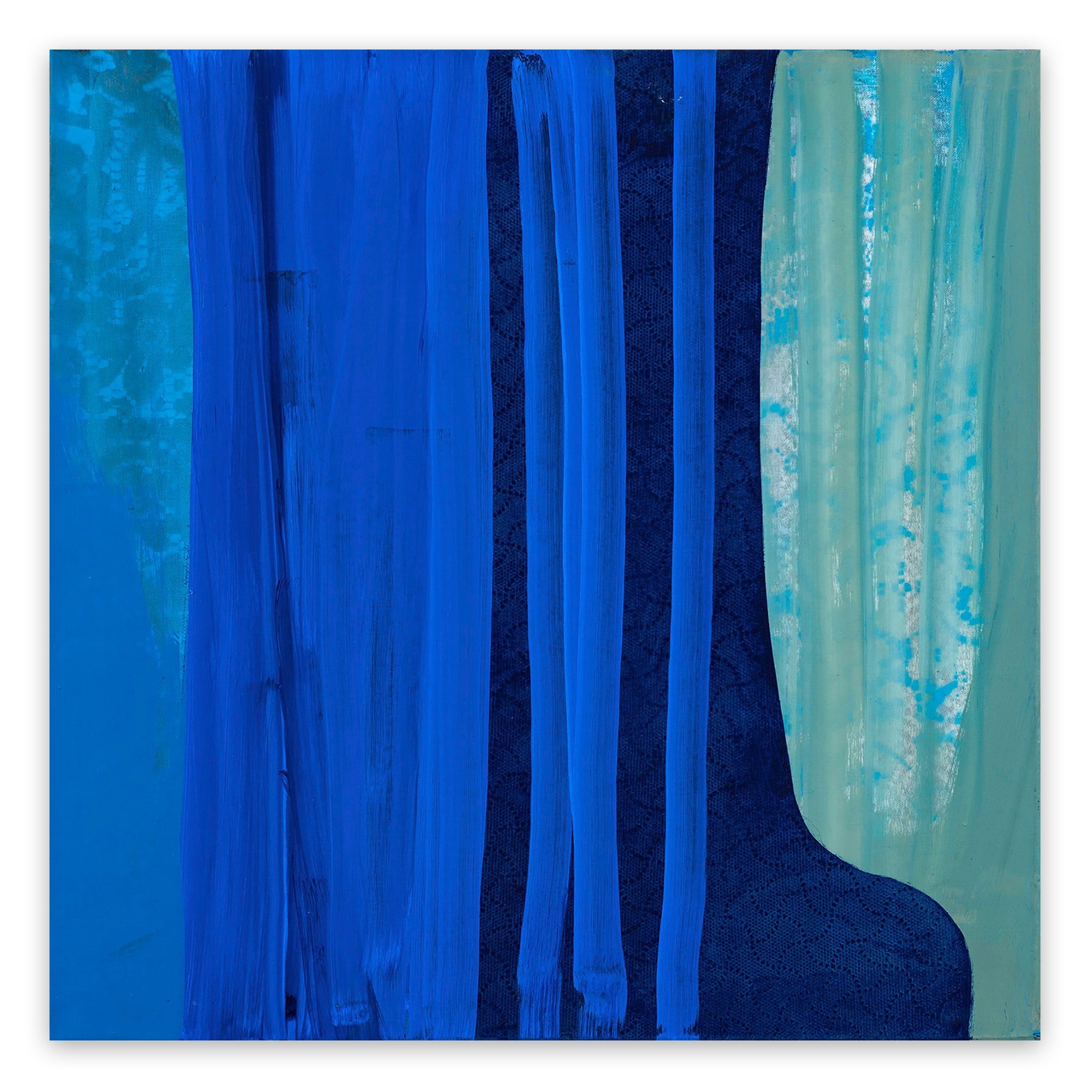 Artwork by Marcy Rosenblat, Blue Shift, Made of Acrylic on linen 