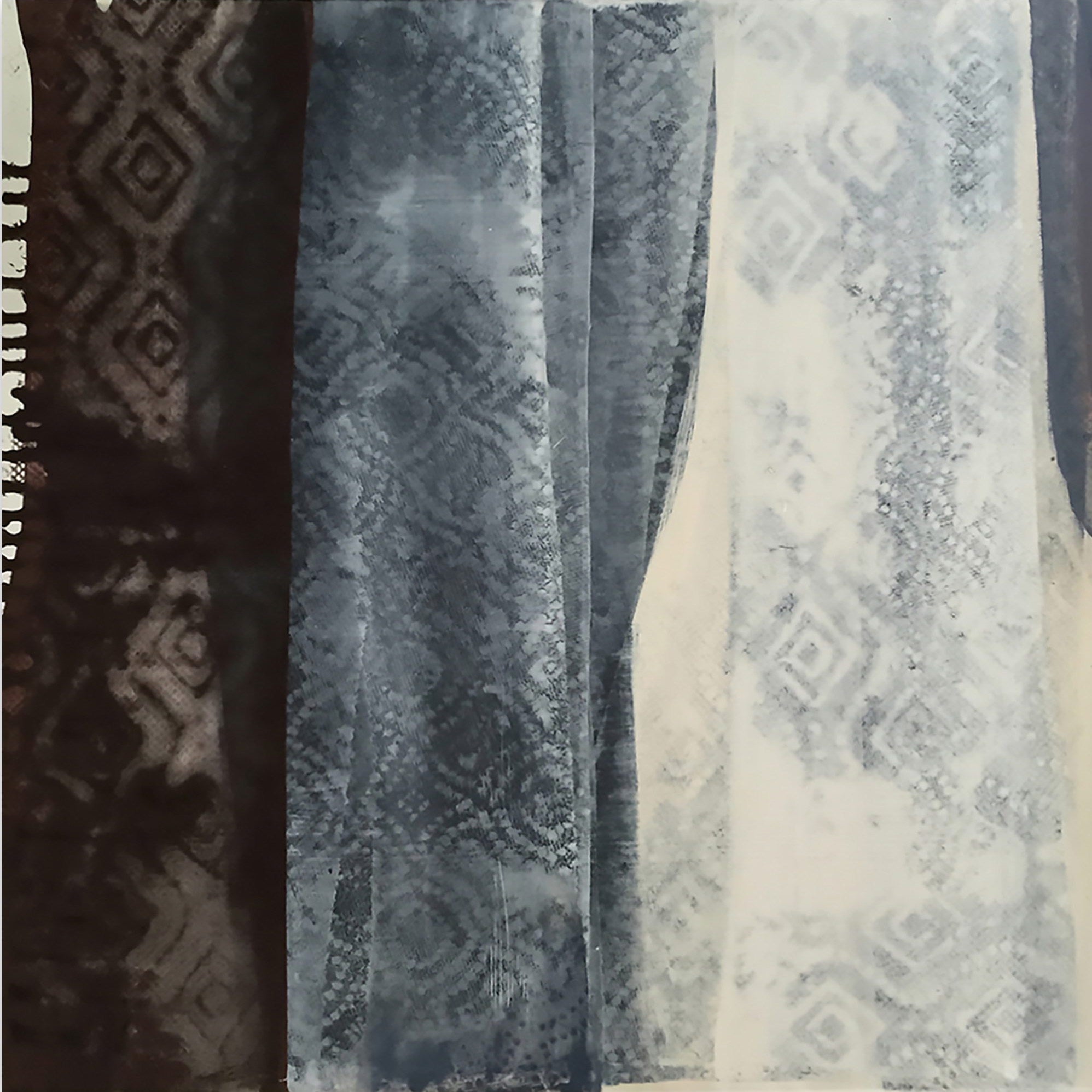 Artwork by Marcy Rosenblat, Frayed Edge, Made of Acrylic on linen 