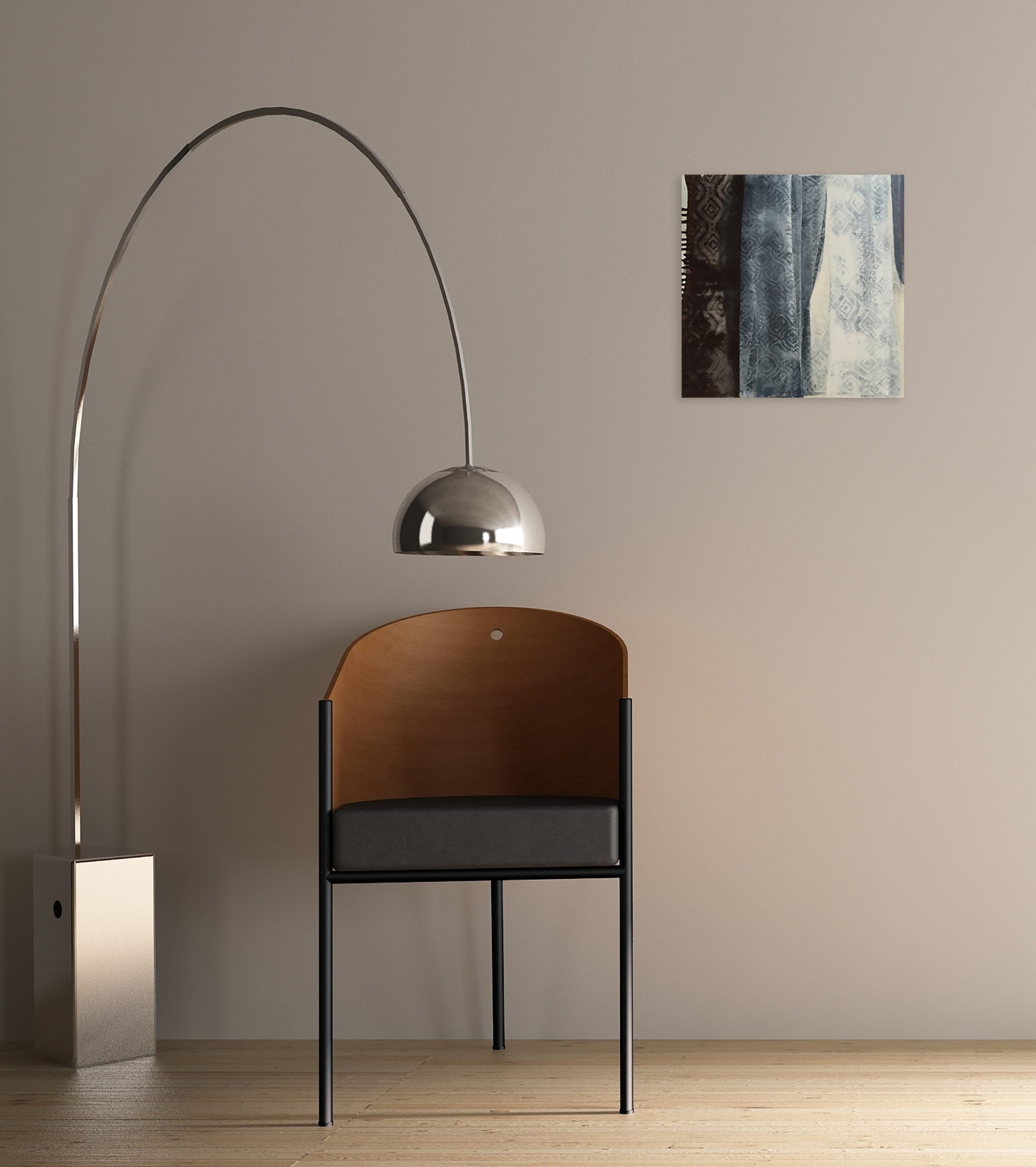 Artwork by Marcy Rosenblat, Frayed Edge, Made of Acrylic on linen 