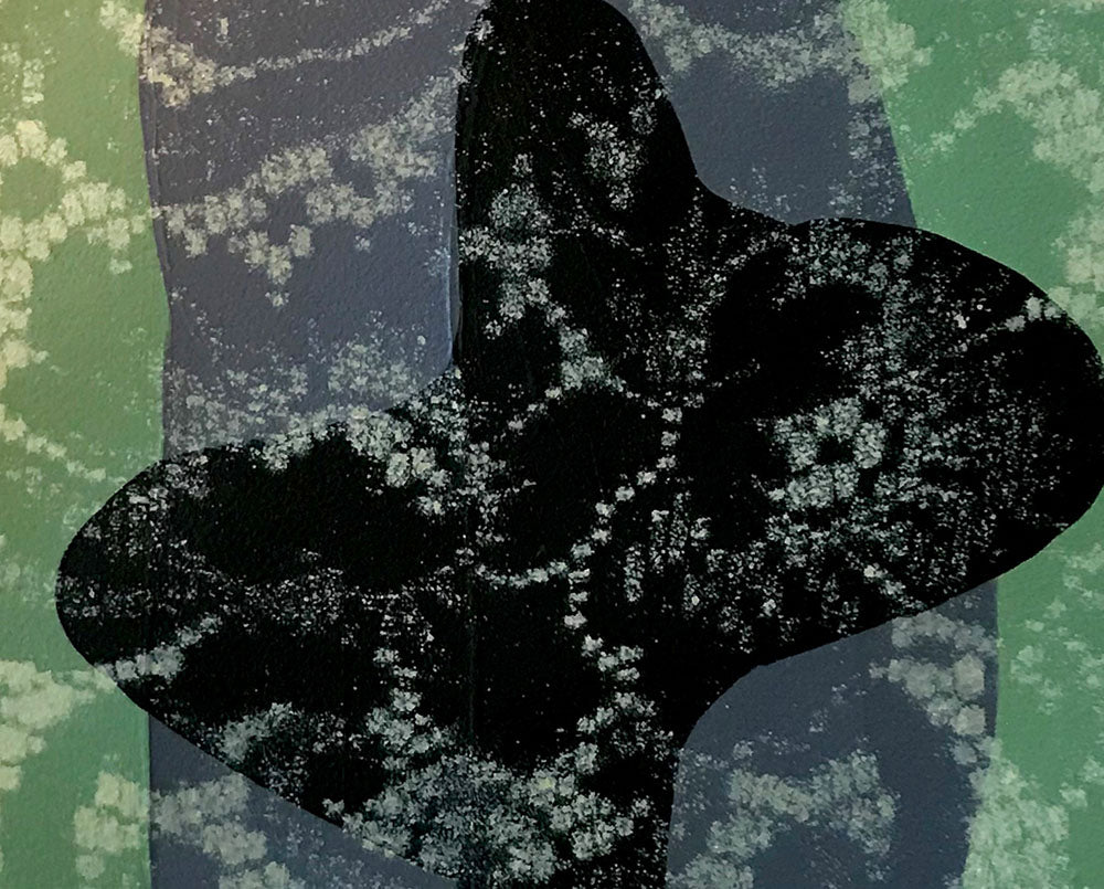 Artwork by Marcy Rosenblat, Untitled 11, Made of Pigment, silica medium and gouache on paper 