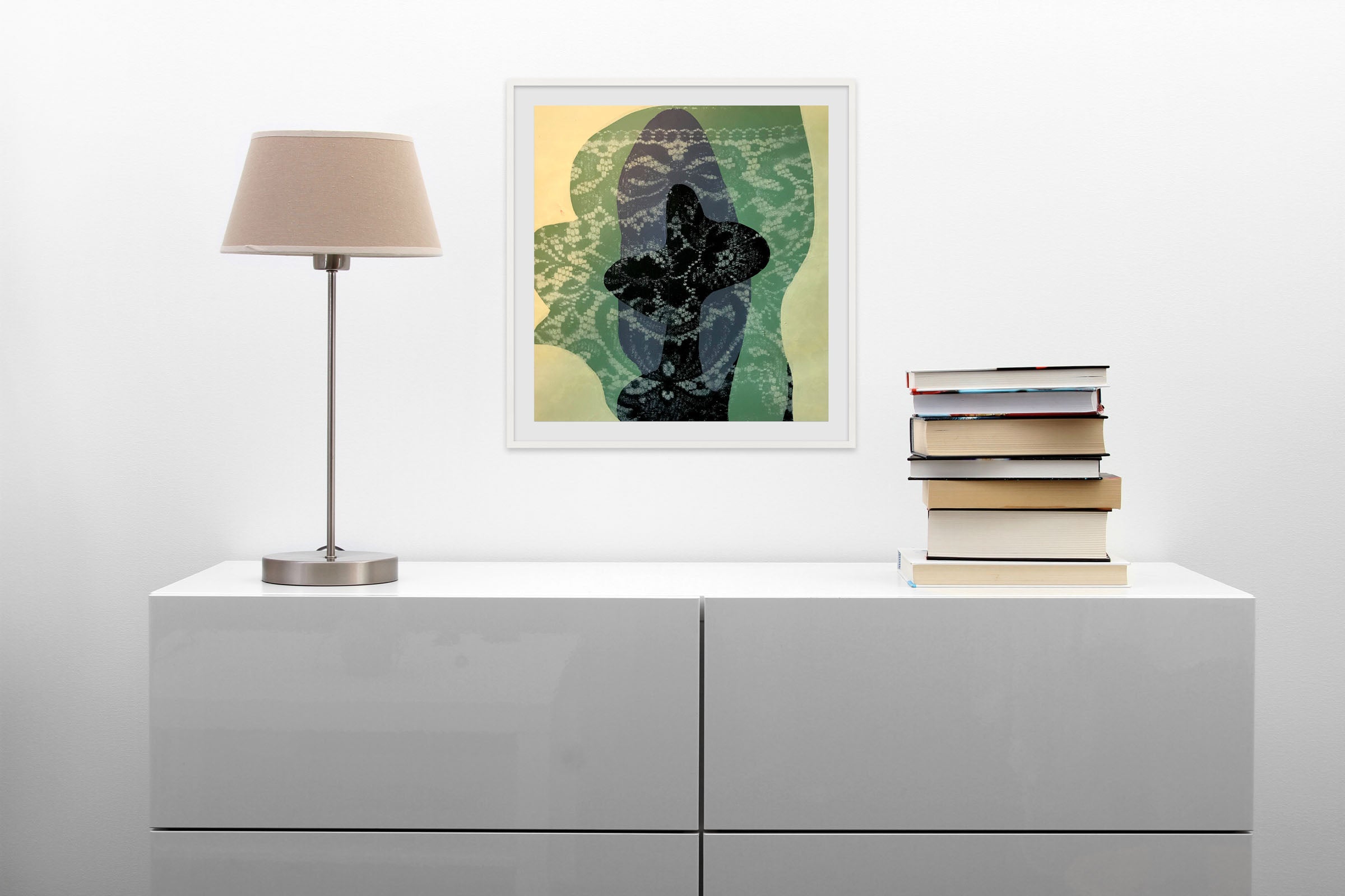 Artwork by Marcy Rosenblat, Untitled 11, Made of Pigment, silica medium and gouache on paper 