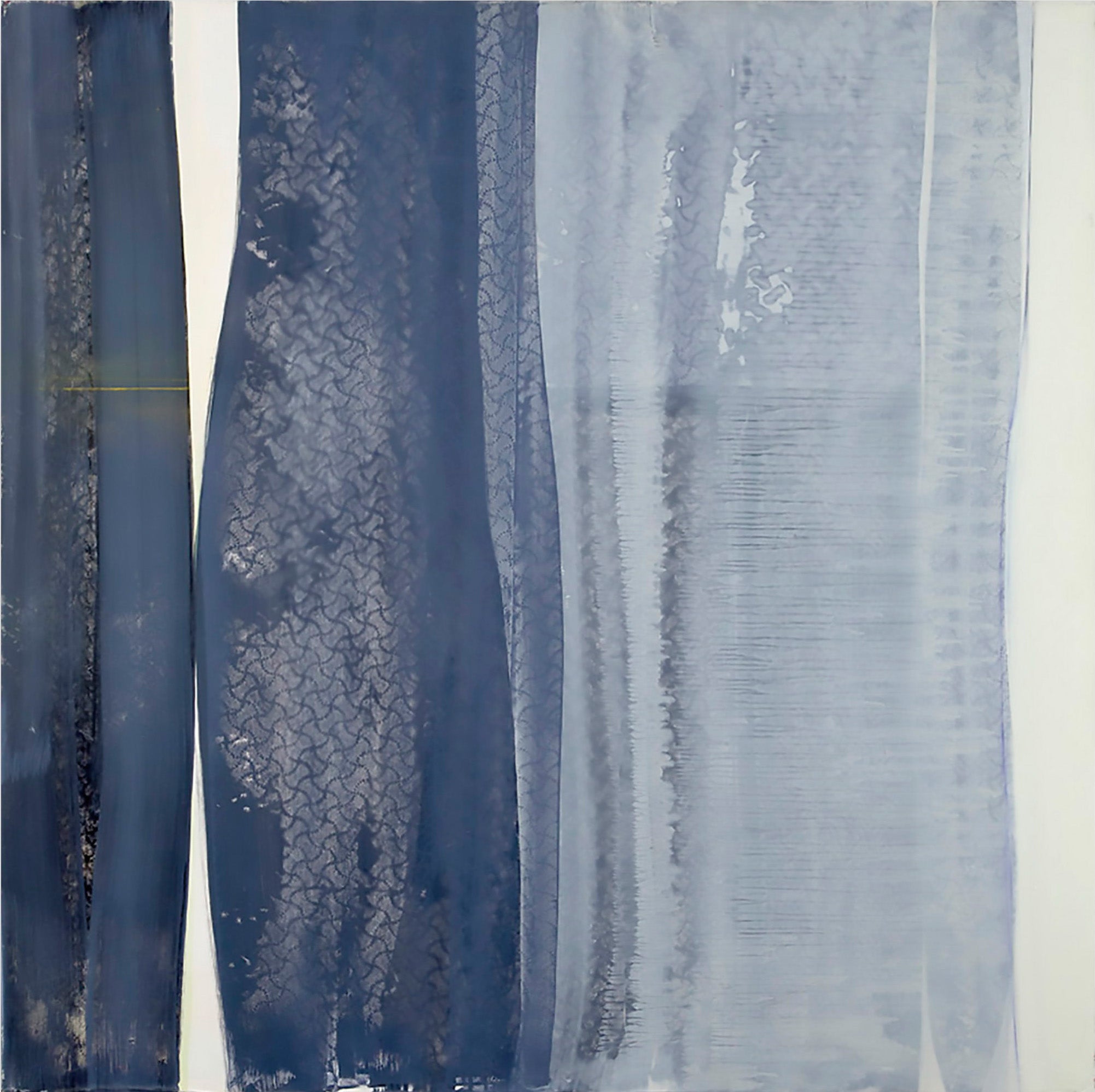 Artwork by Marcy Rosenblat, Yellow Line, Made of Acrylic on canvas 