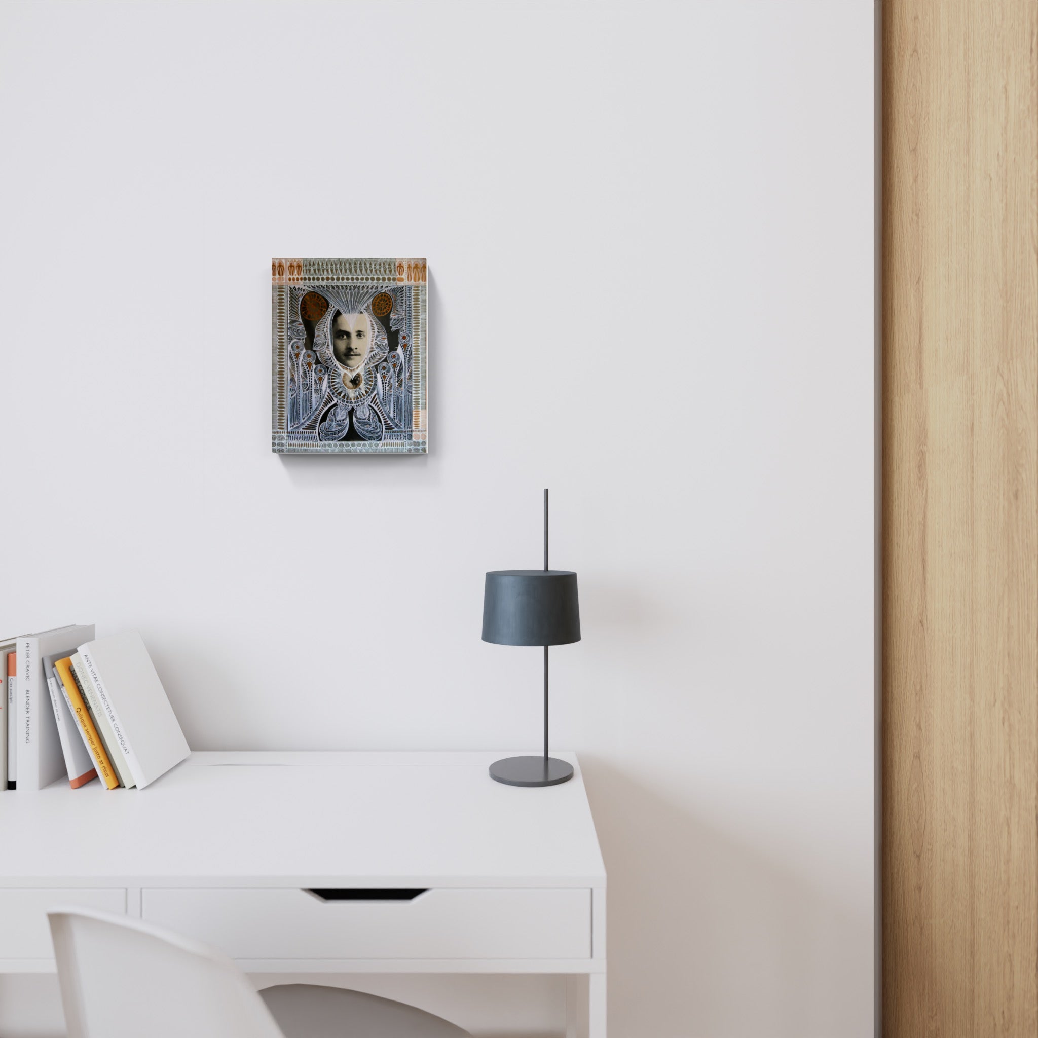 Artwork by Margot, Encre sur photo Franck, Made of Mixed media 