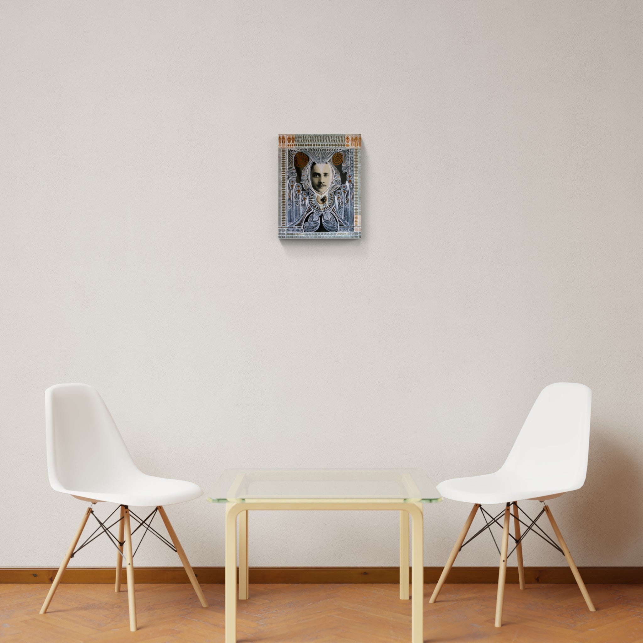 Artwork by Margot, Encre sur photo Franck, Made of Mixed media 