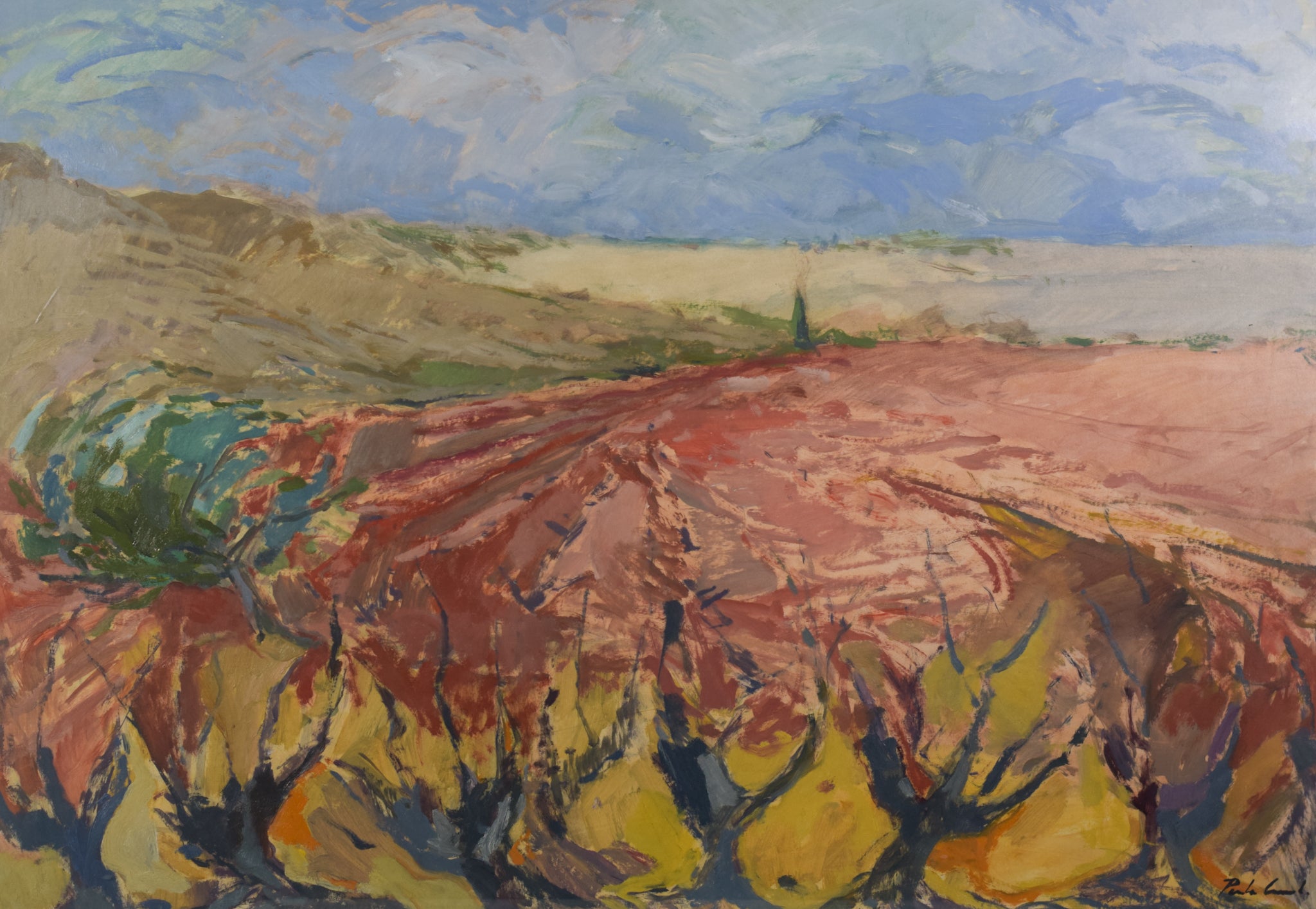 Josep Maria Pinto - Landscape with Vines by María Assumpció Raventós, 1988