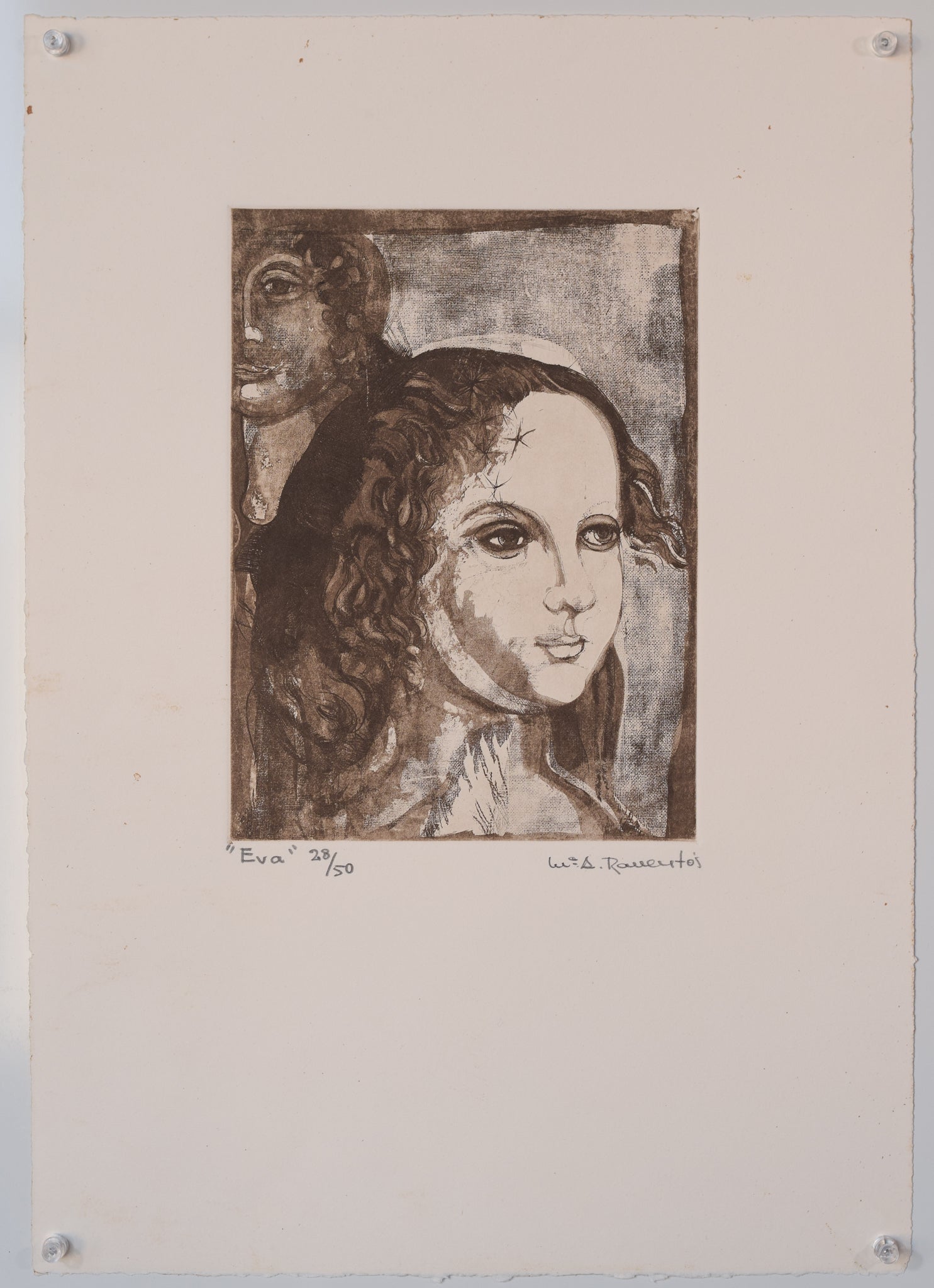 Artwork by María Assumpció Raventós, Maria Assumpció Raventós i Torras - Limited Edition Engraved Portrait, Made of Etching 