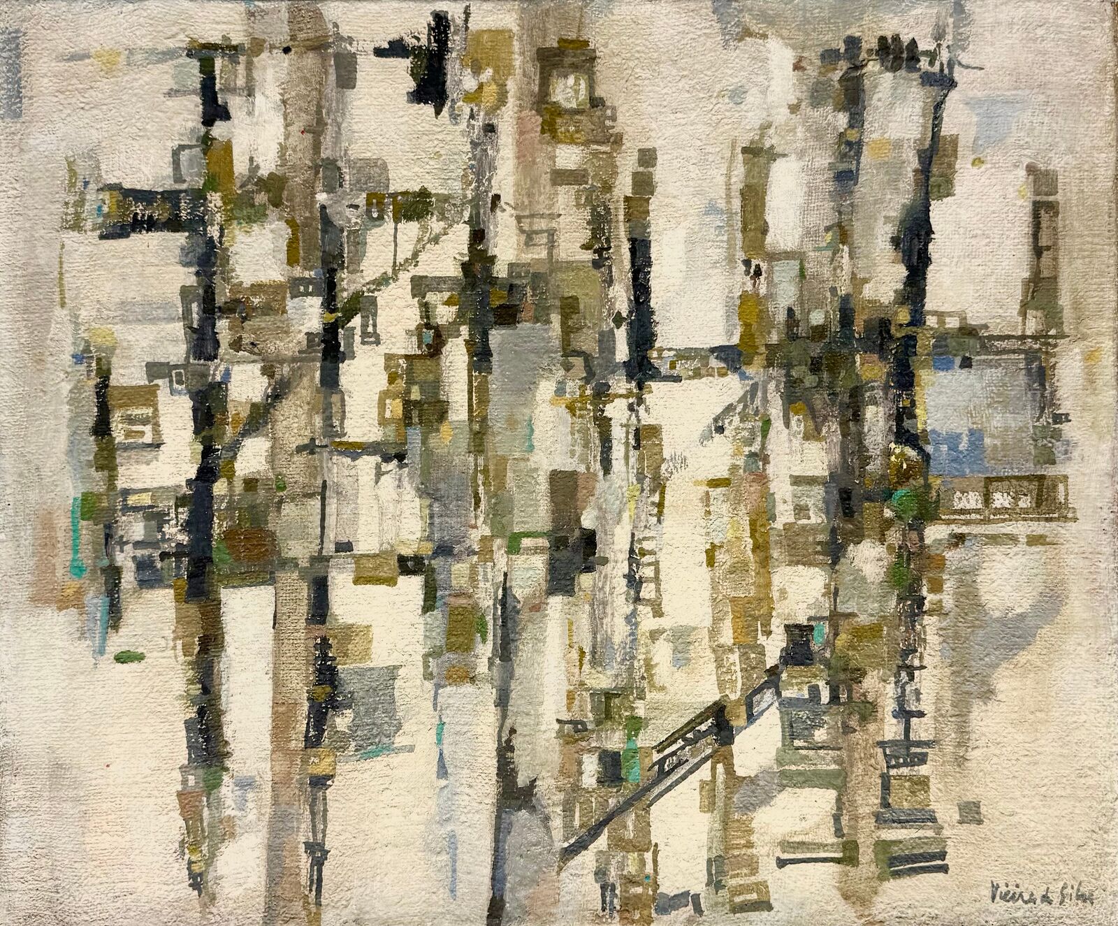 Artwork by Maria Helena Vieira da Silva, Composition, Made of Oil on canvas 