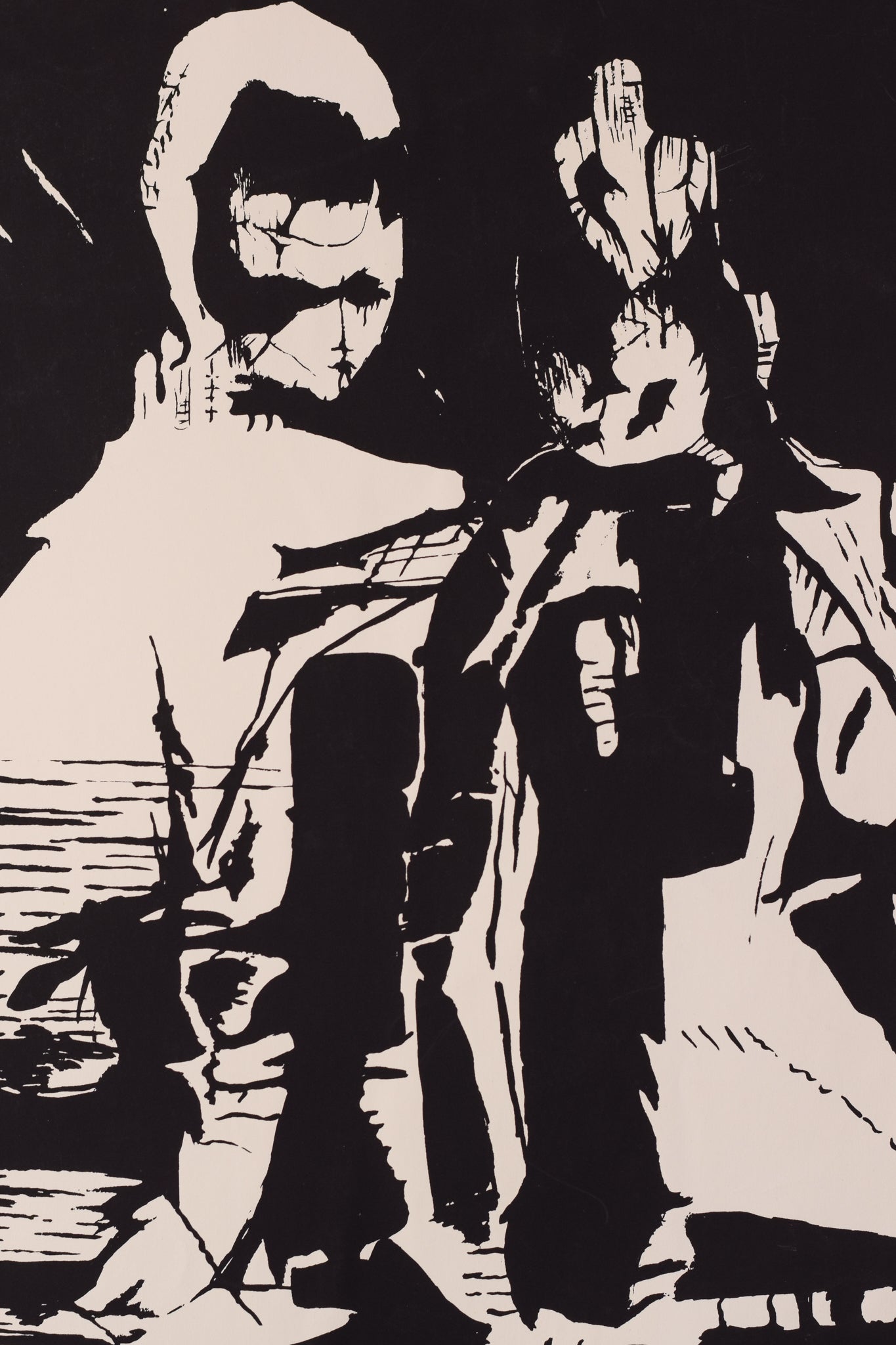 Artwork by Teresa Vilarrúbias i Perarnau, Black and White Limited Addition Lithograph - Teresa VILARRUBIAS (1914), Made of Lithograph 