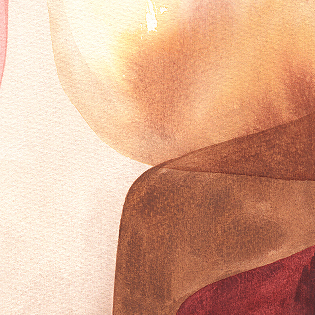 Artwork by Marie de Lignerolles, Paysages premiers VI, Made of Watercolor on Arches paper 