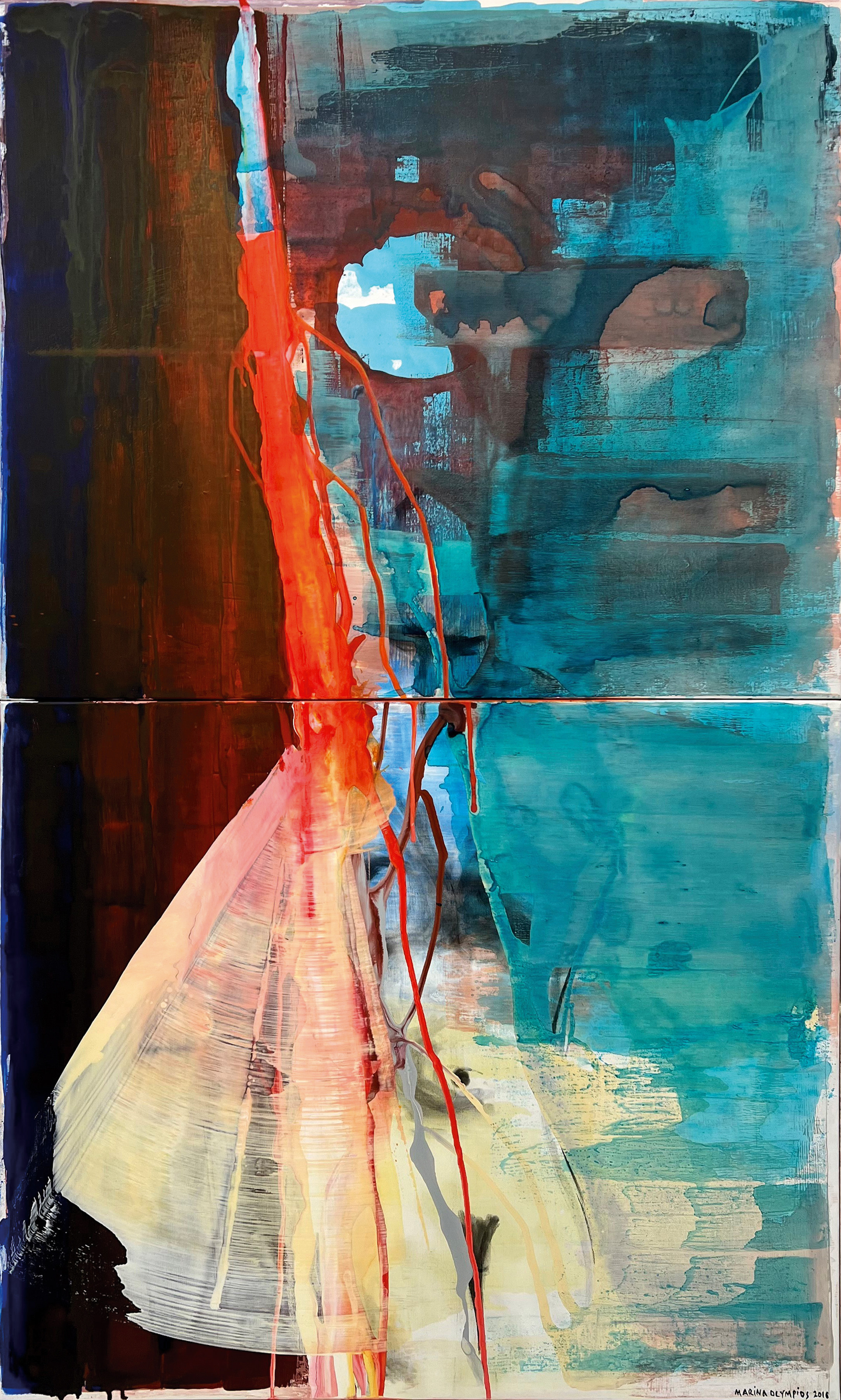 Beautiful Helen and the Moon by Marina Olympios, 2016