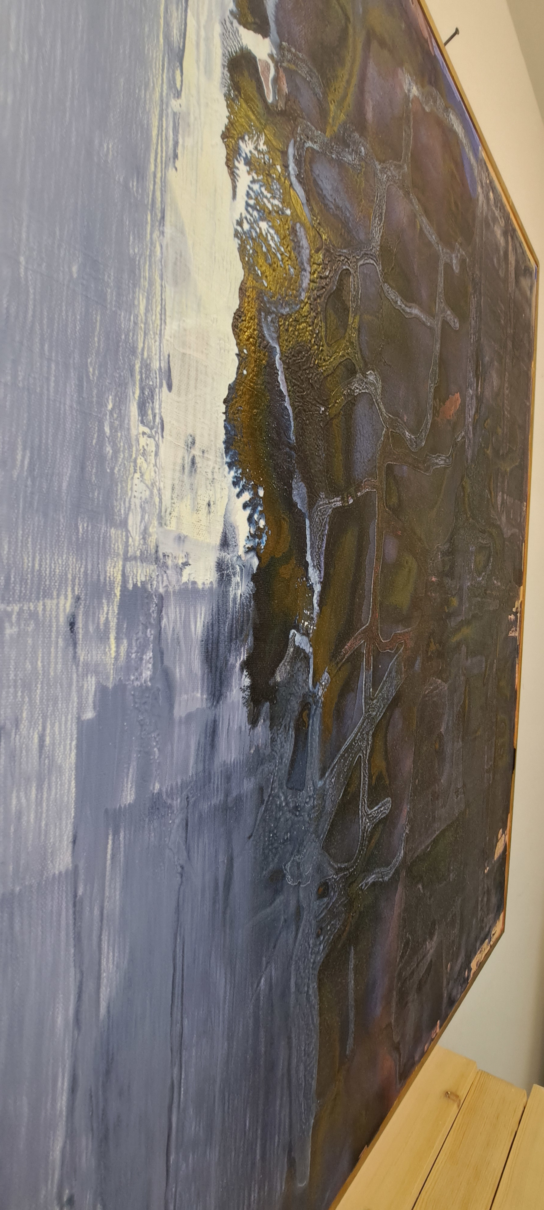 Artwork by Marina Olympios, Eternal Magic Night, Made of Mineral Colours On Canvas 