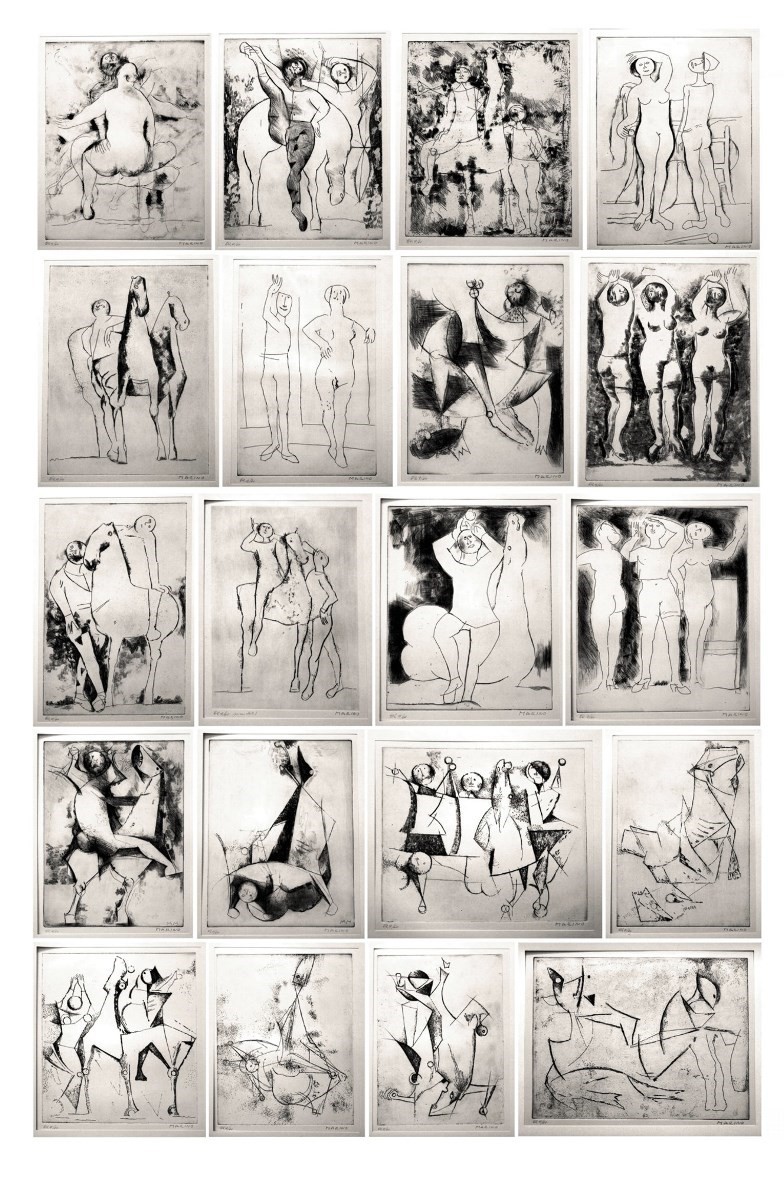 Artwork by Marino Marini, Opera Grafica, 1959-1971, Made of Dry Point, Etching 