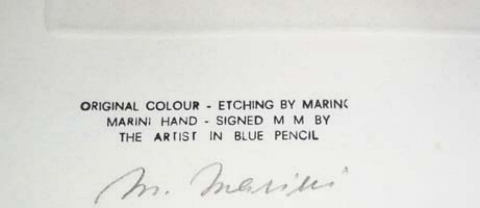 Artwork by Marino Marini, Dancer II, Made of Etchimng 