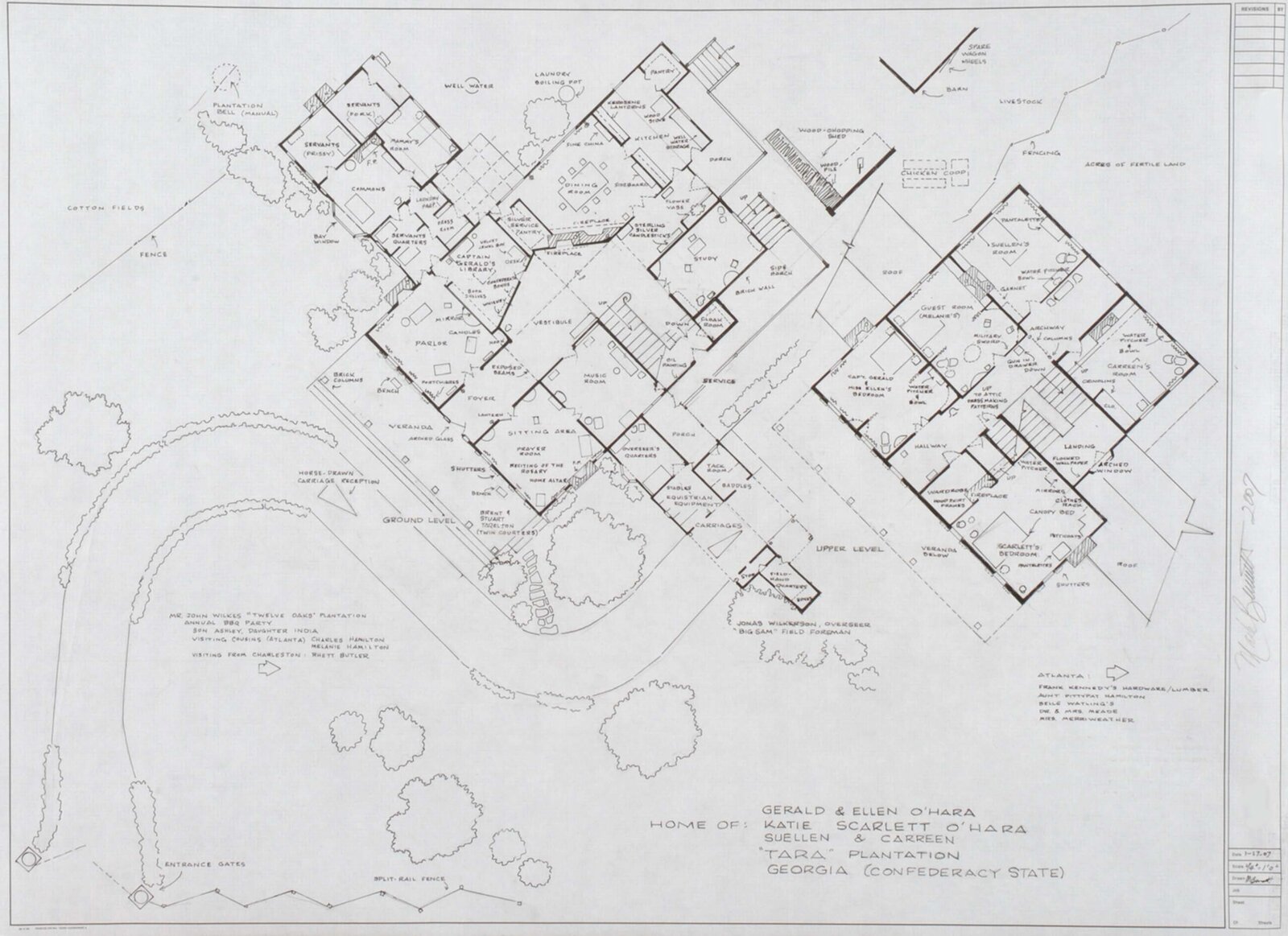 Home of Gerald & Ellen O'Hara, Katie Scarlett O'Hara, Suellen & Carreen (Gone With The Wind) by Mark Bennett, 2007