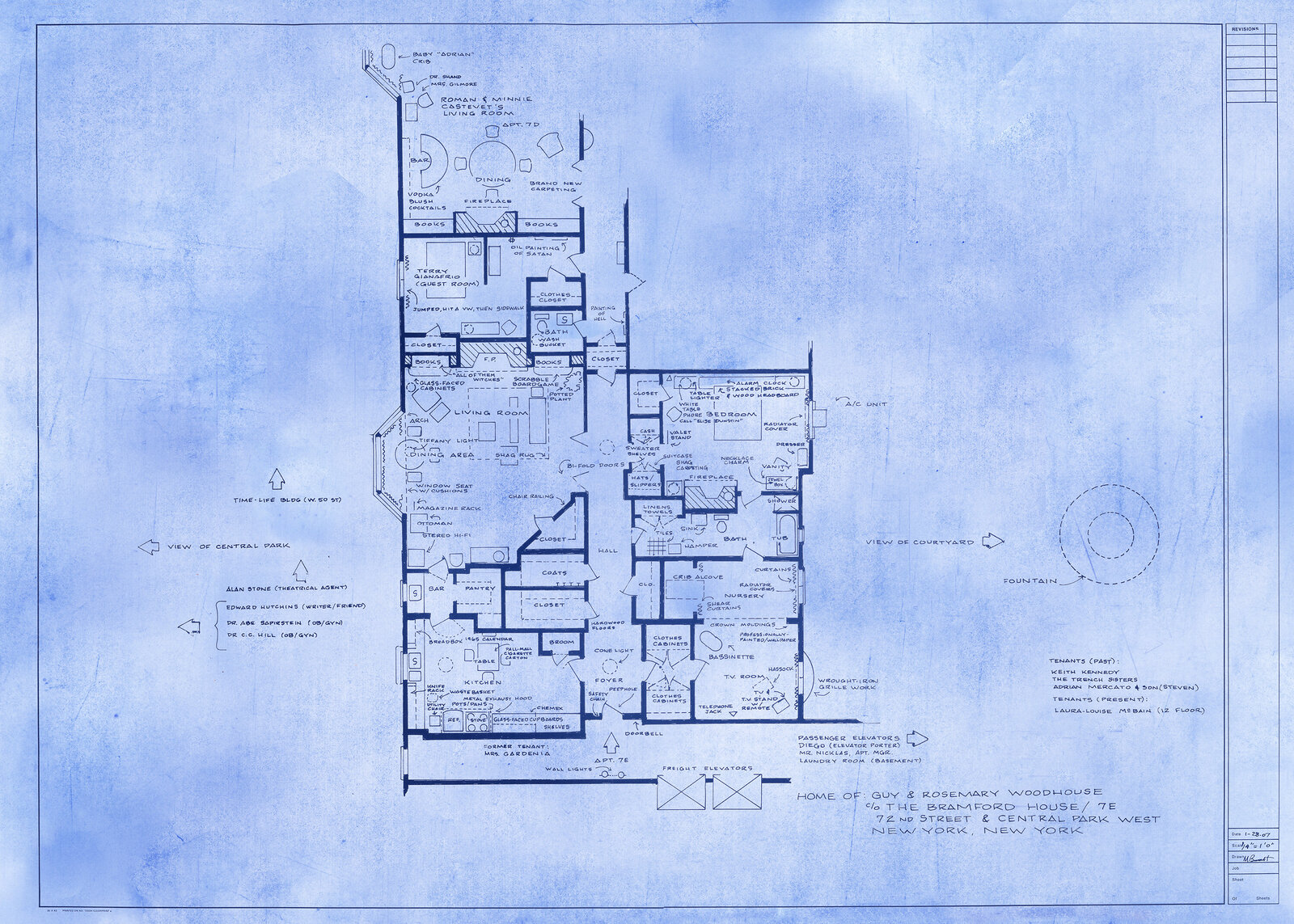 Home of Guy & Rosemary Woodhouse (Rosemary's Baby) by Mark Bennett, 2024