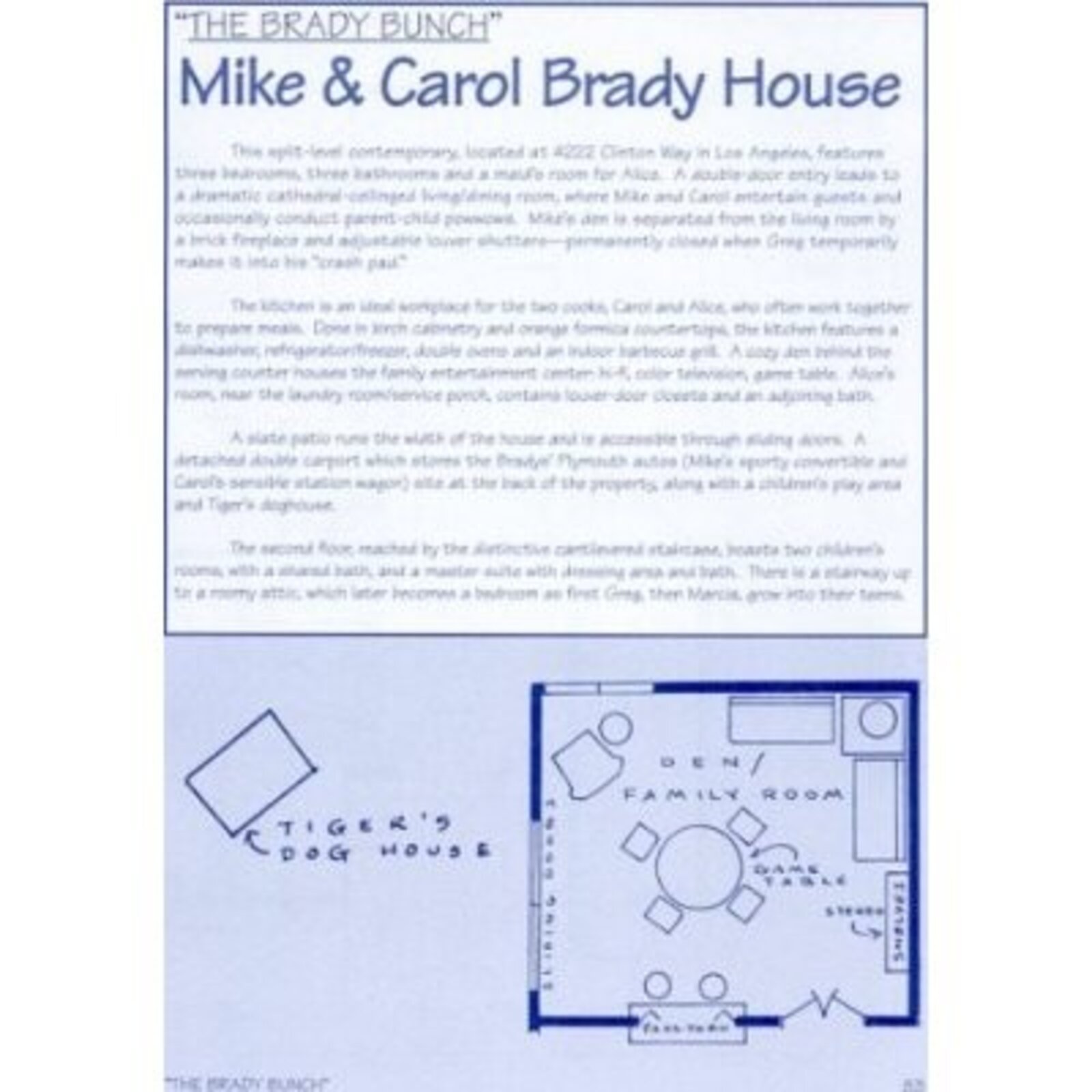Artwork by Mark Bennett, Home of Mike & Carol Brady (The Brady Bunch), Made of Archival pigment print on Hot Press Cotton Rag 